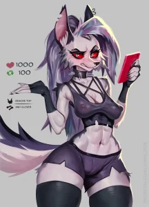 Loona's Strip game porn comic picture 1
