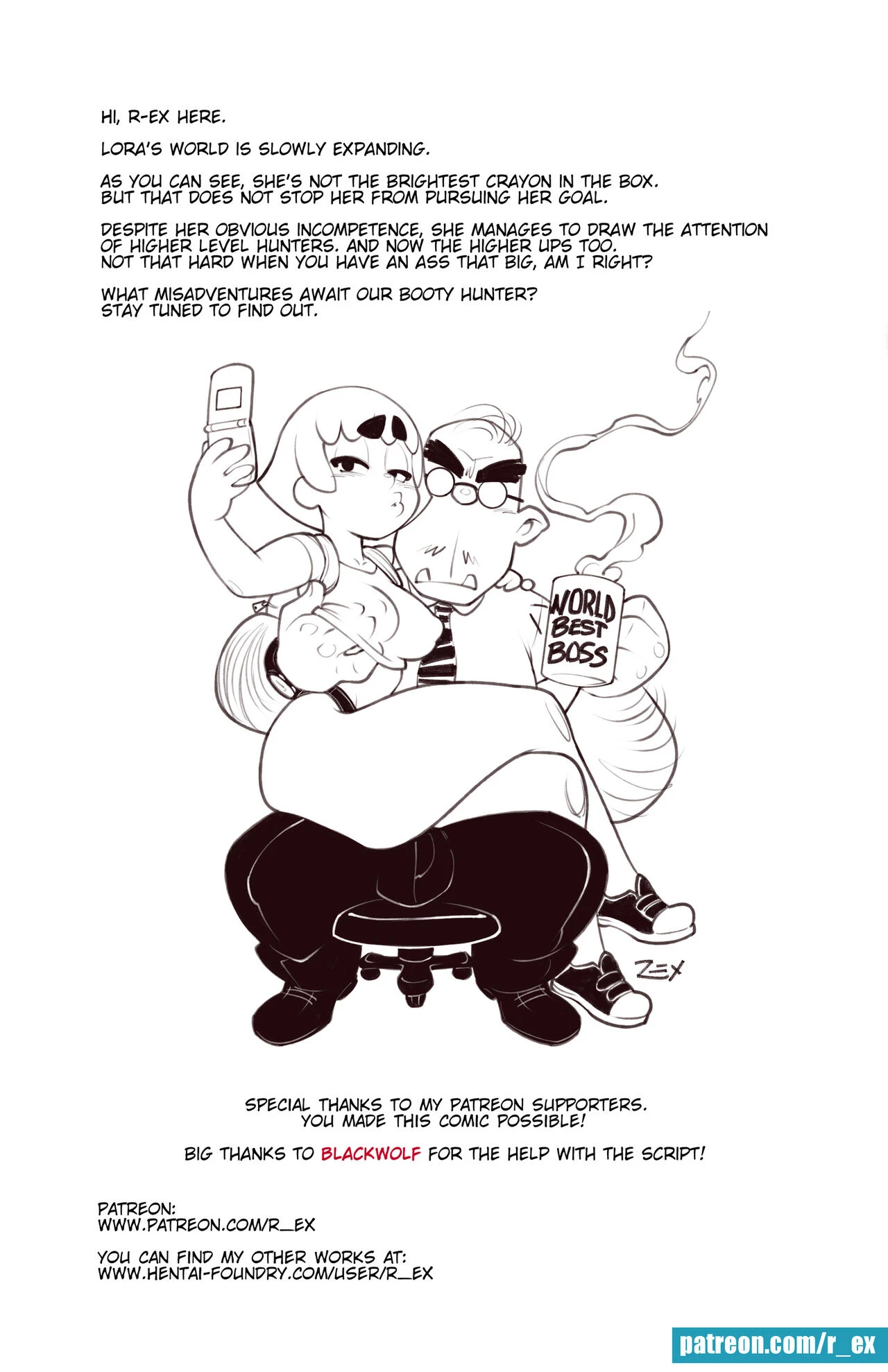 Lora: World's best boss porn comic picture 28