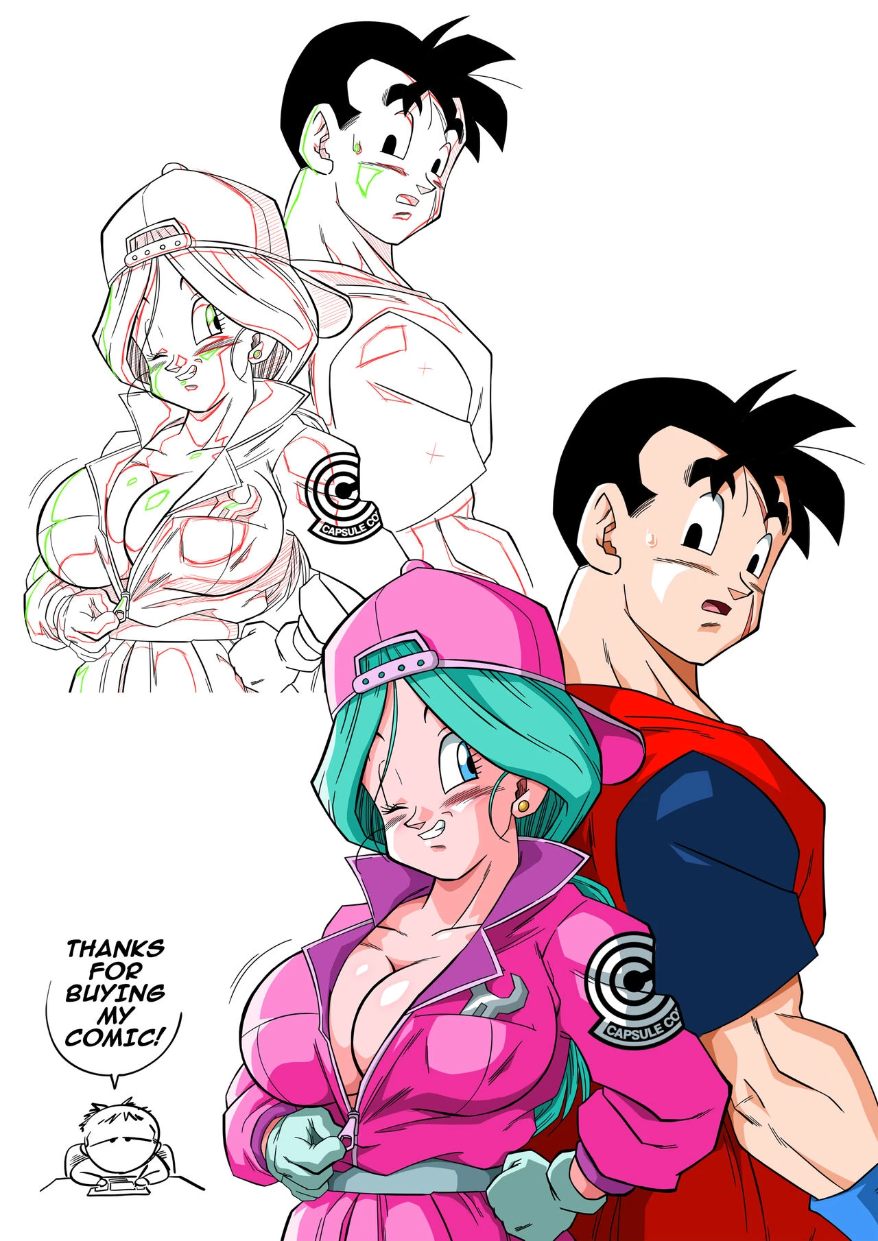 Lost of sex in this Future! - BULMA and GOHAN porn comic picture 17
