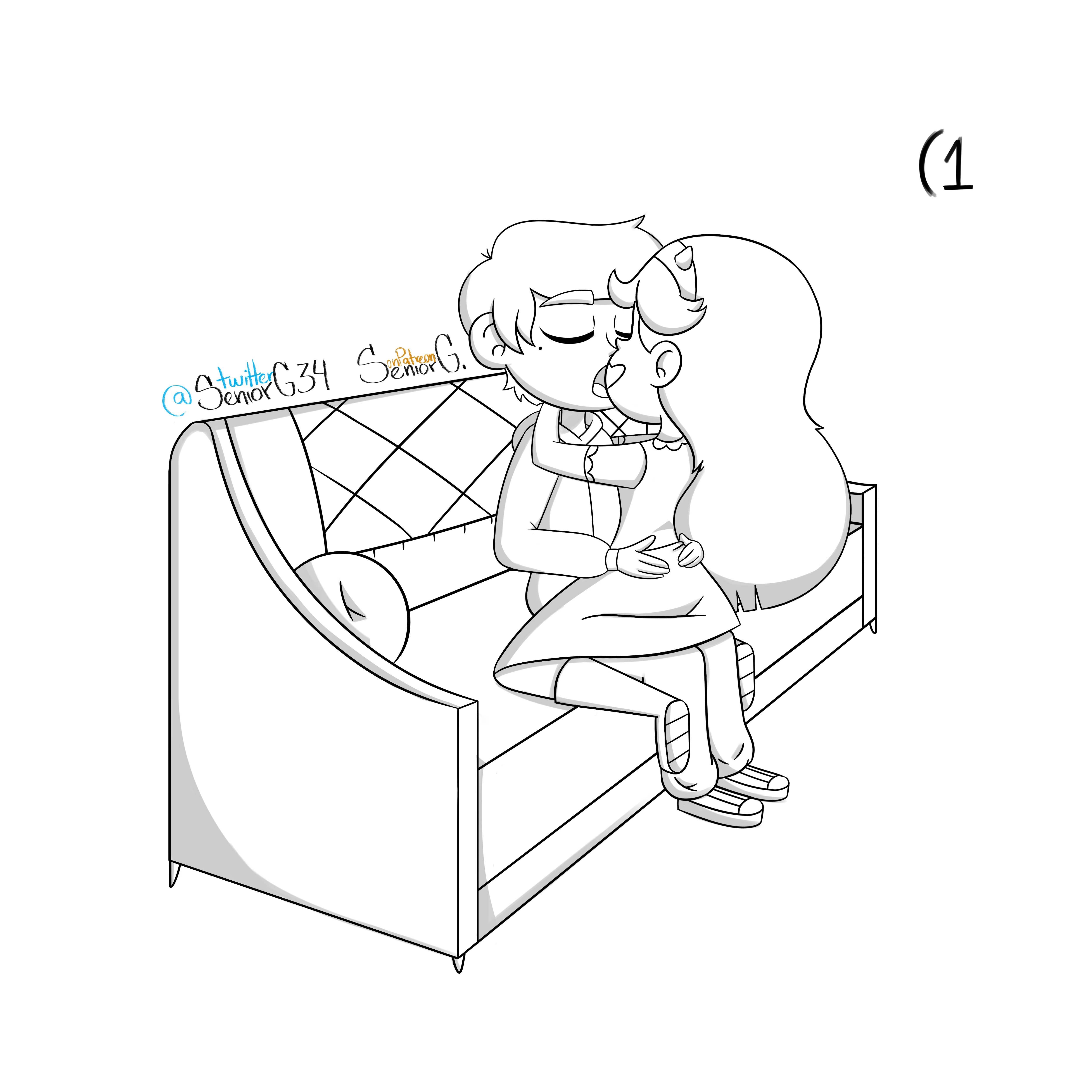 Love in the couch porn comic picture 1