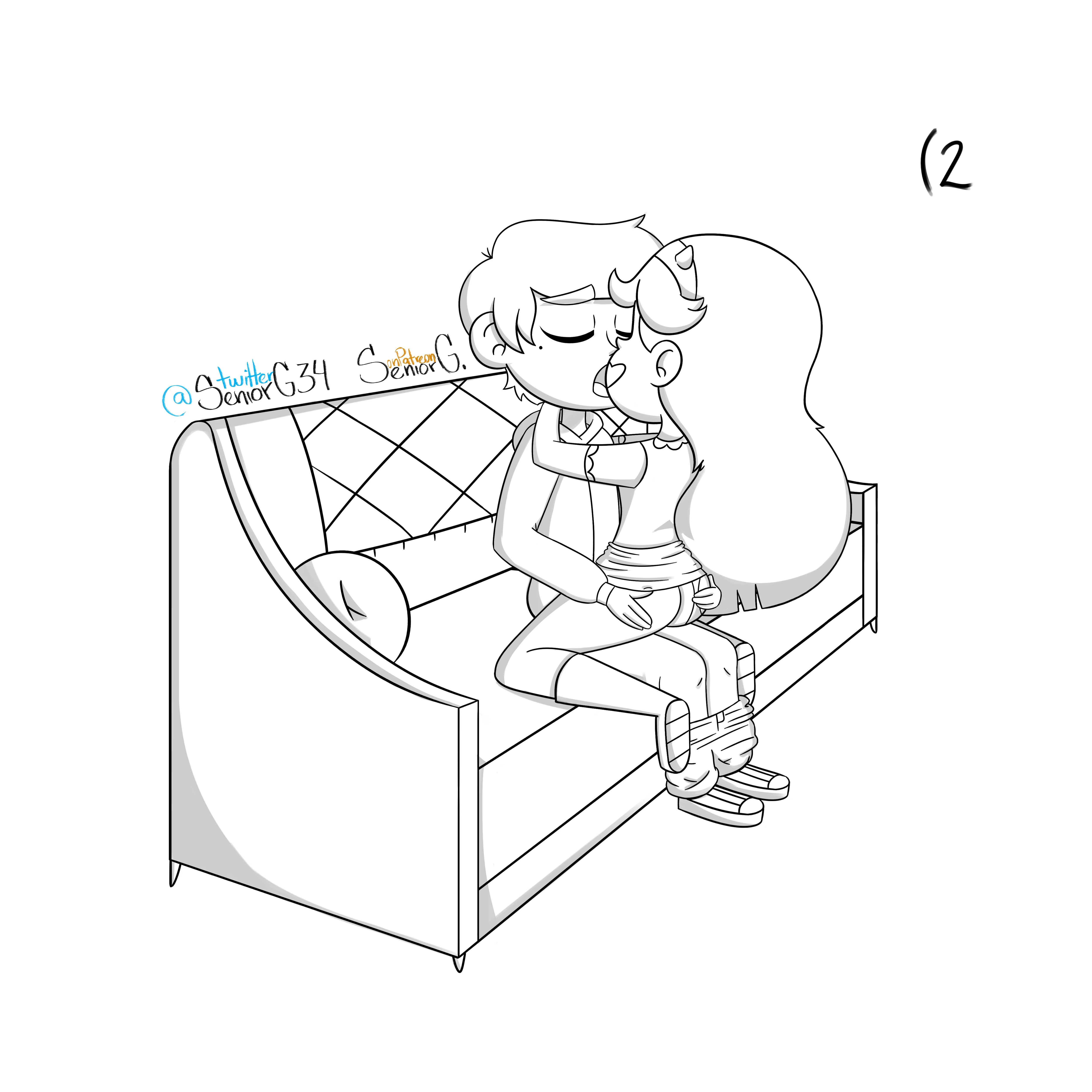 Love in the couch porn comic picture 2