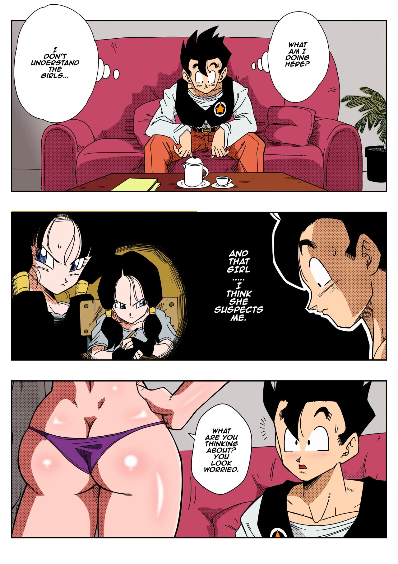 Love Triangle Z (colored) porn comic picture 6