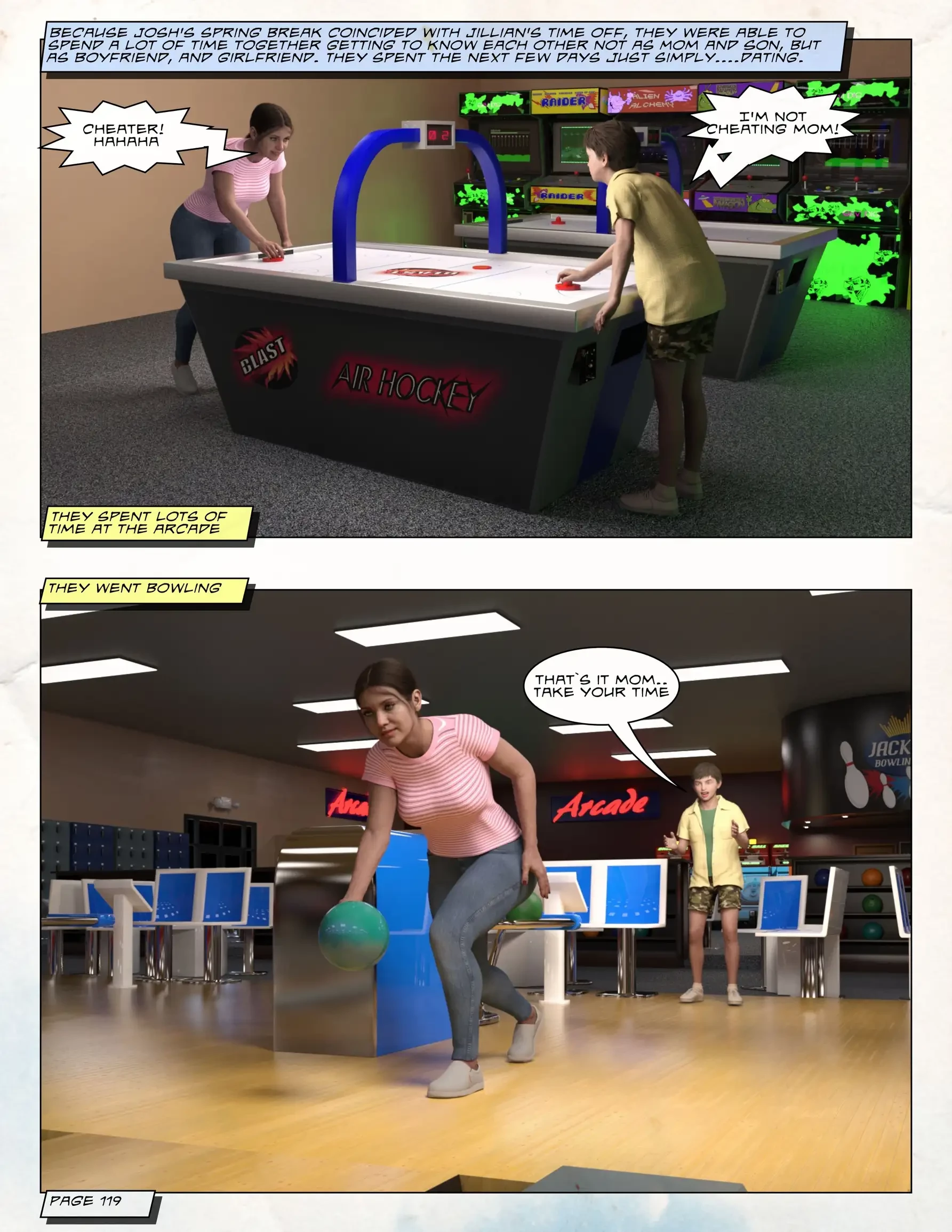 Loving Mom 3 - Dating My Mother [Neato] porn comic picture 2