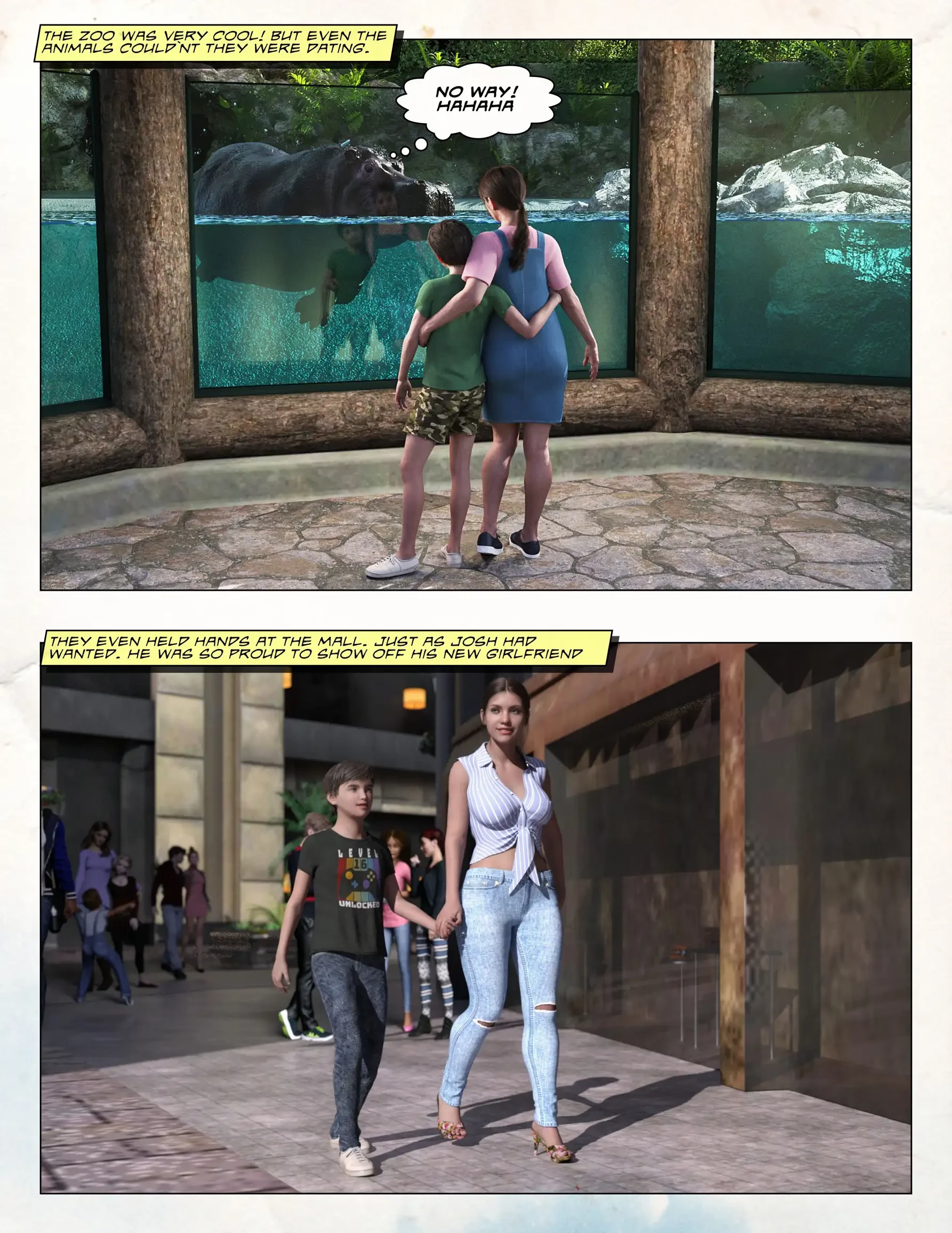 Loving Mom 3 - Dating My Mother [Neato] porn comic picture 6