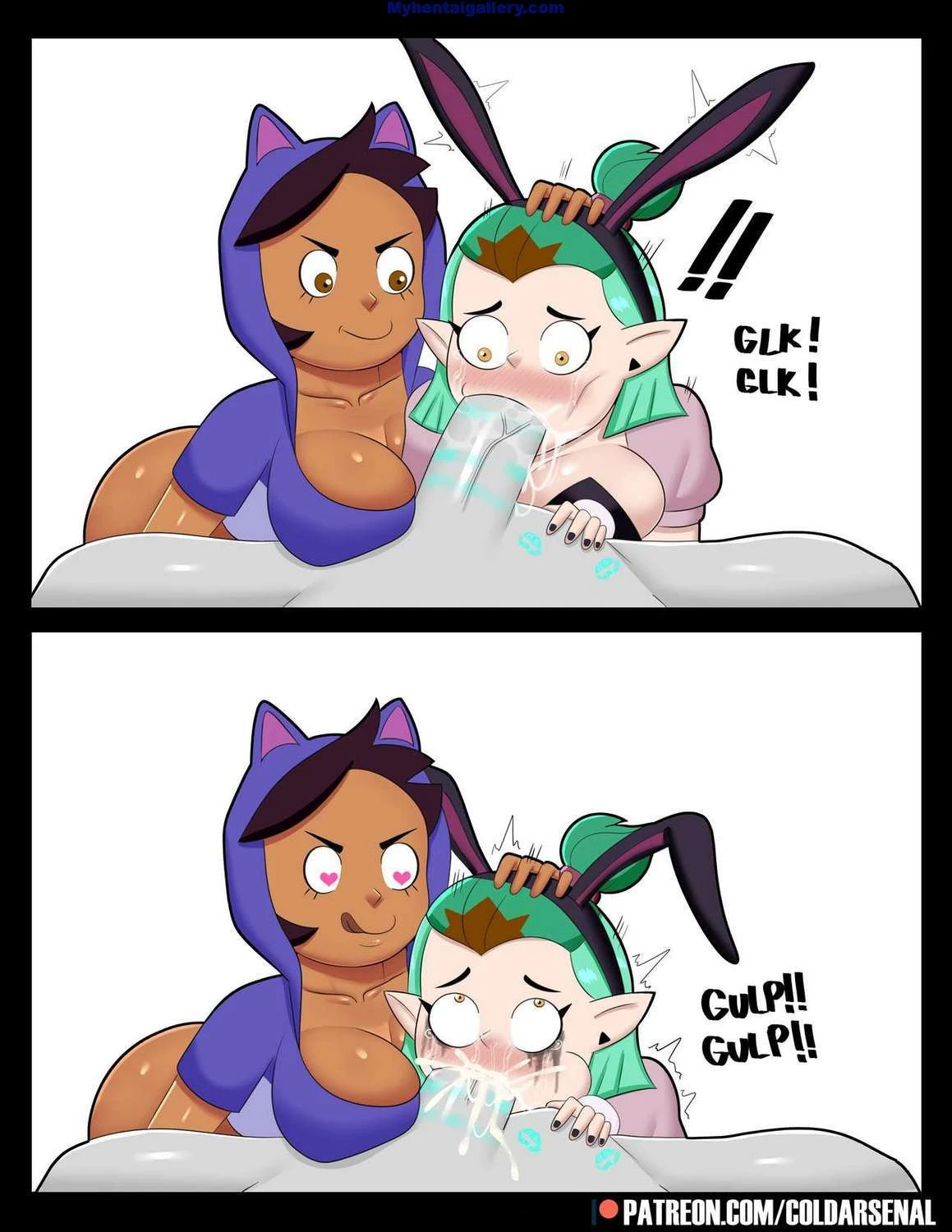 Luz and Amity porn comic picture 2