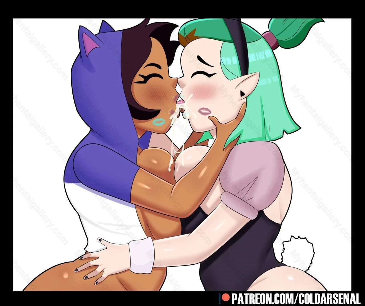 Luz and Amity porn comic picture 3