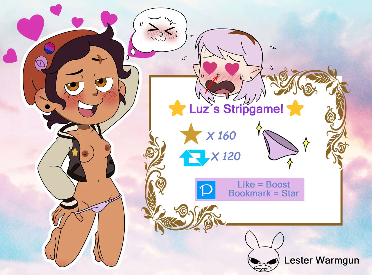 Luz's stripgame porn comic picture 5