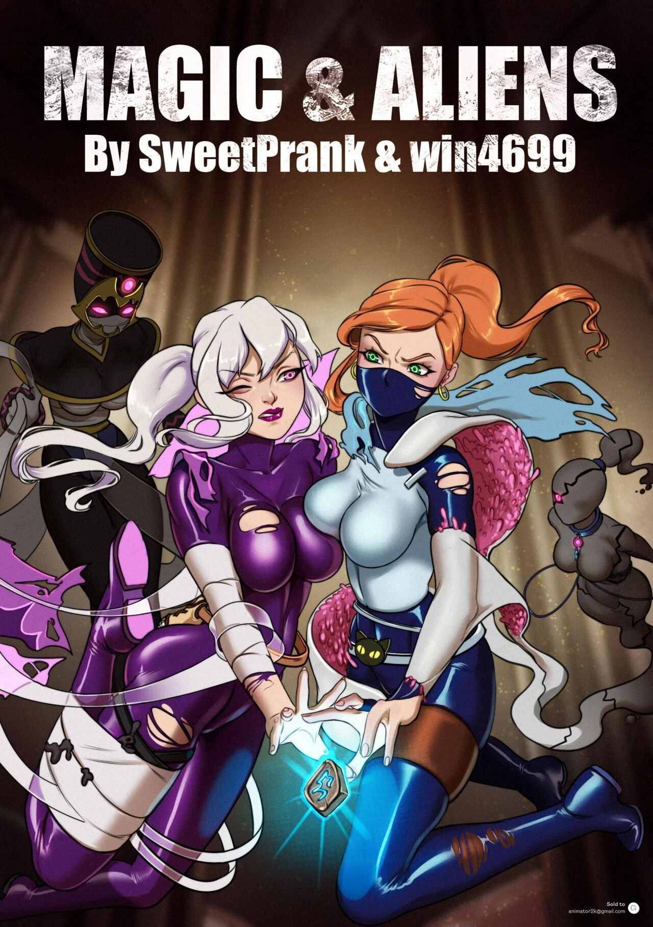 Magic & aliens porn comic picture 1