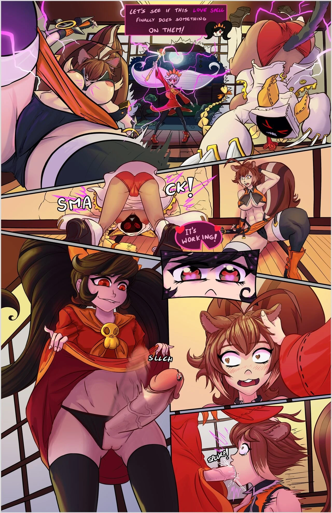 Magic Fight porn comic picture 1