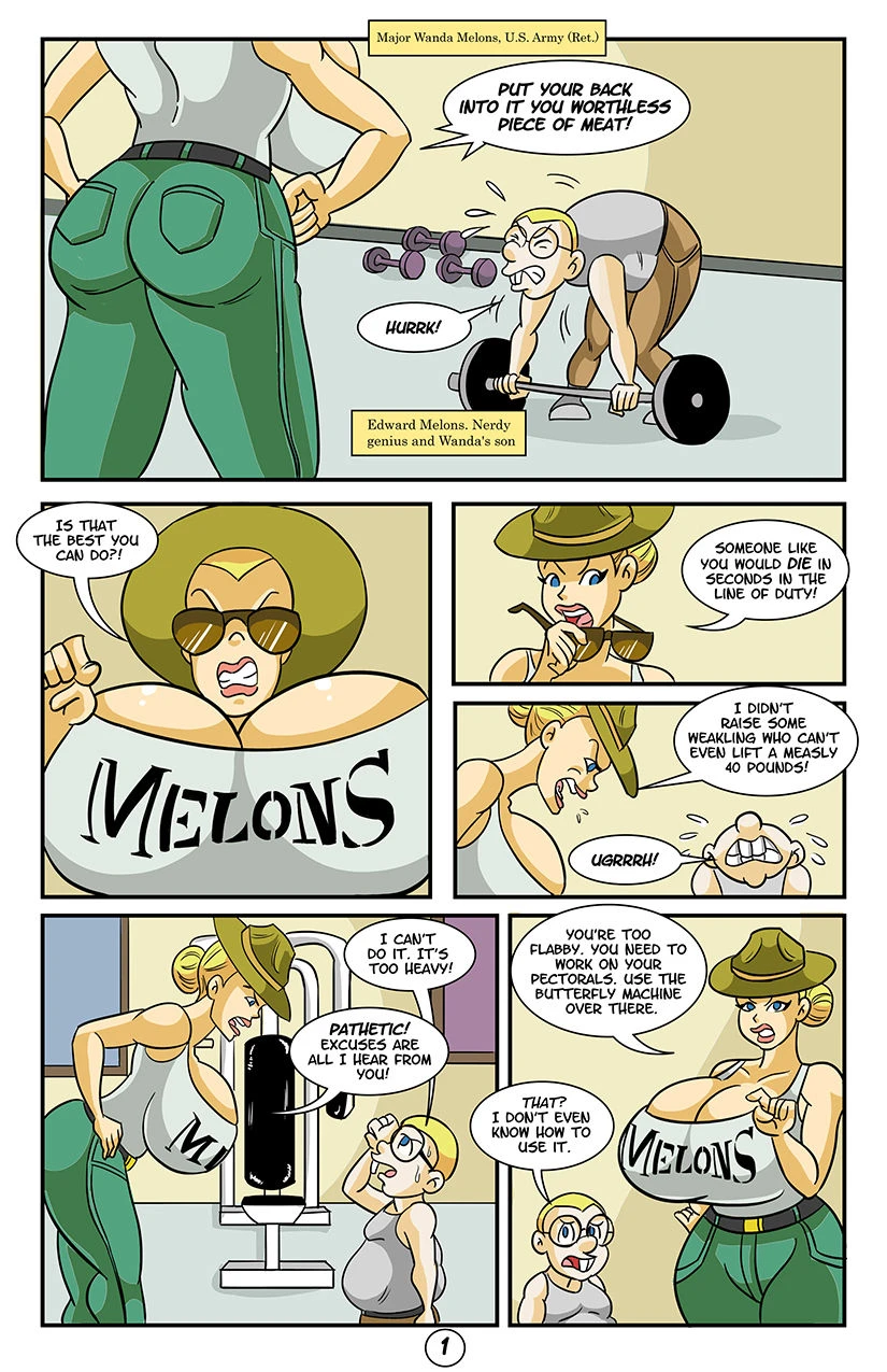 Major Melons Part 1 porn comic picture 1