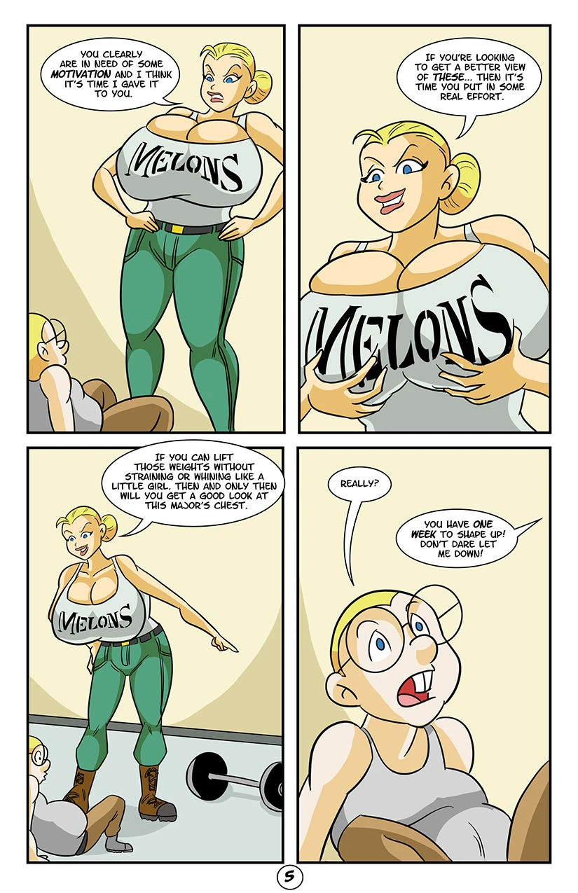 Major Melons Part 1 porn comic picture 5
