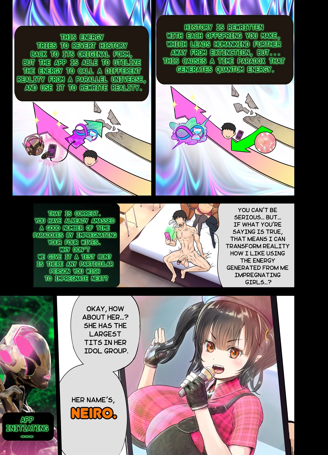MAKE YOUR VERY OWN HAREM ACADEMY WITH THE REALITY ALTERATION APP! porn comic picture 6
