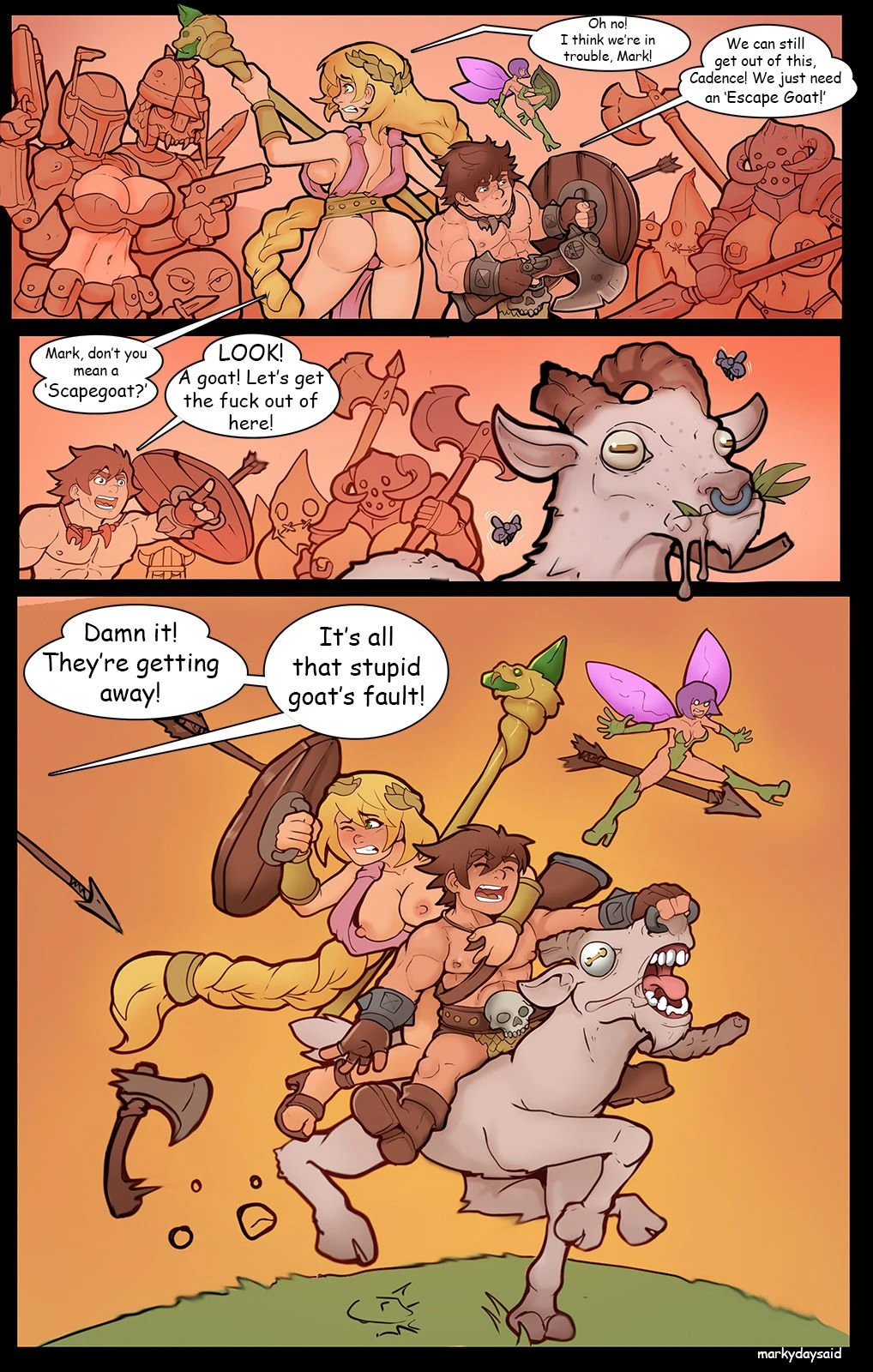 Mark The Barbarian Dwarf porn comic picture 92
