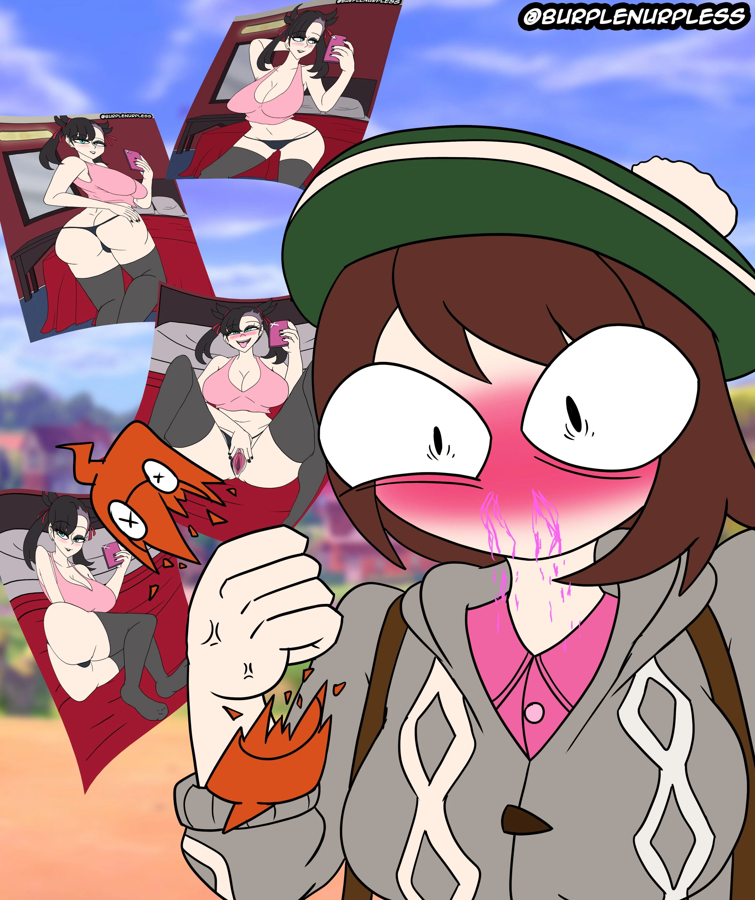 Marnie showing off her fantastic body porn comic picture 5