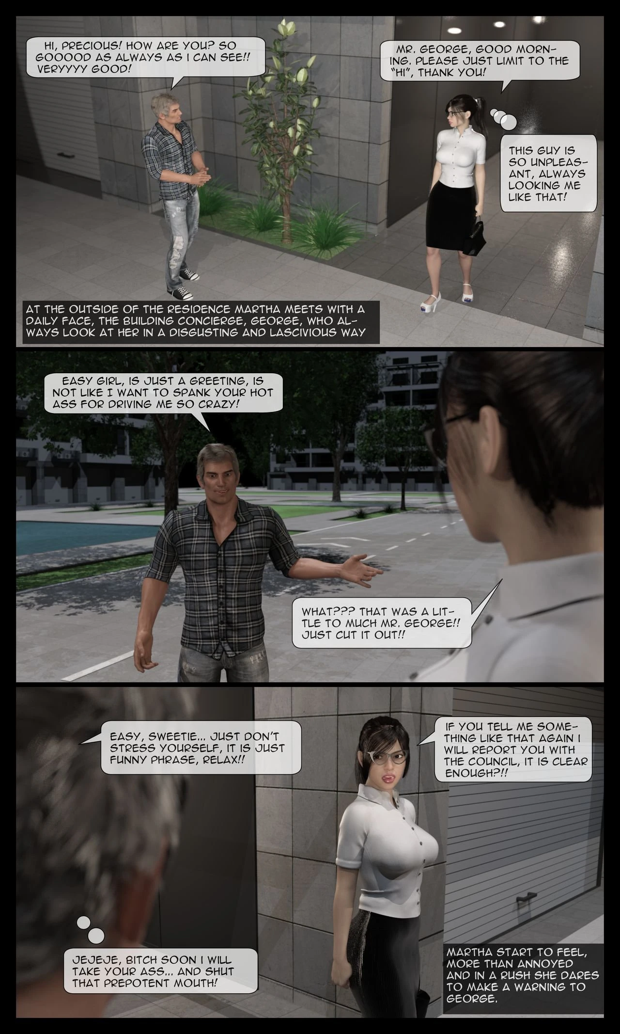 Martha's Tragedy Episode 1 porn comic picture 14