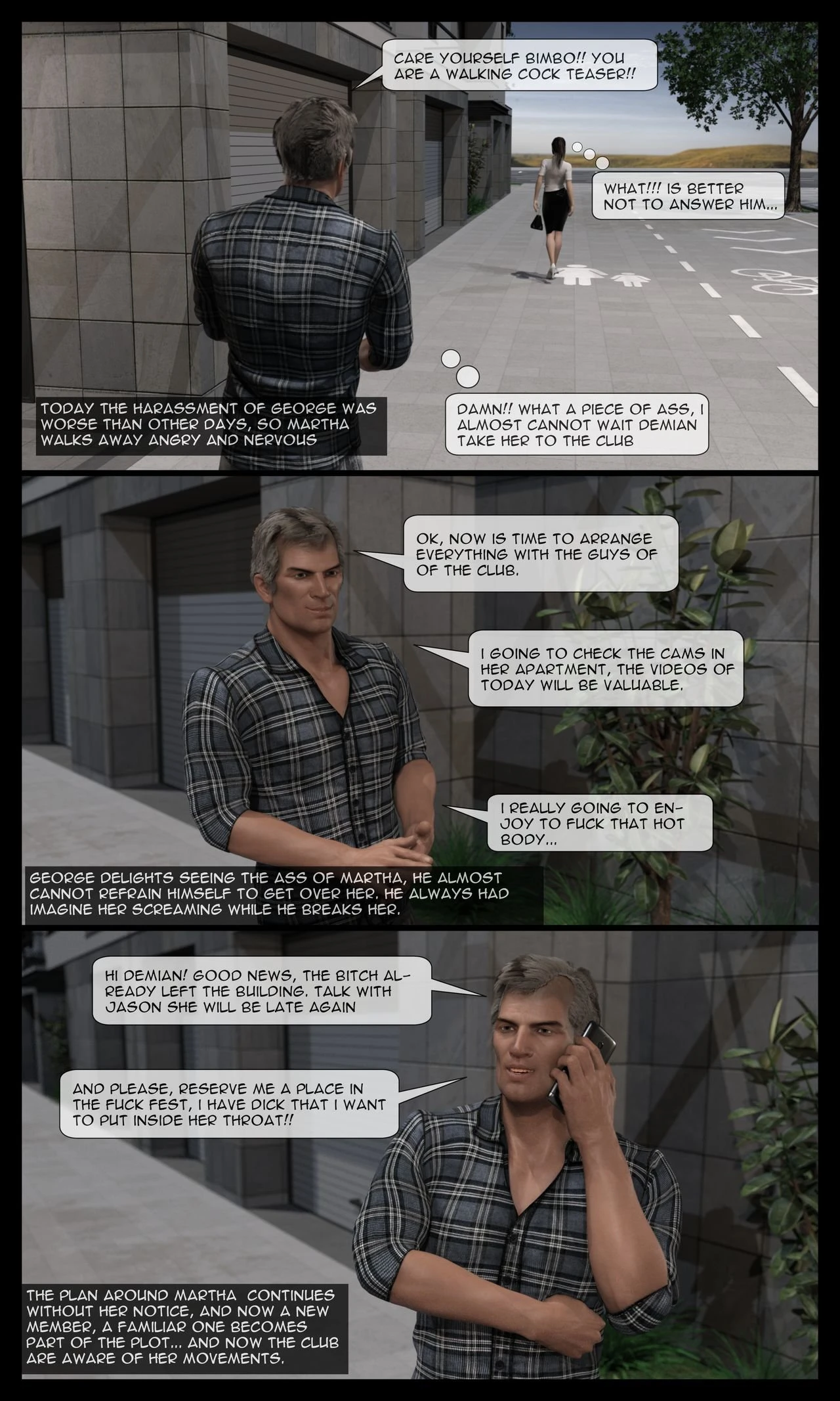 Martha's Tragedy Episode 1 porn comic picture 15