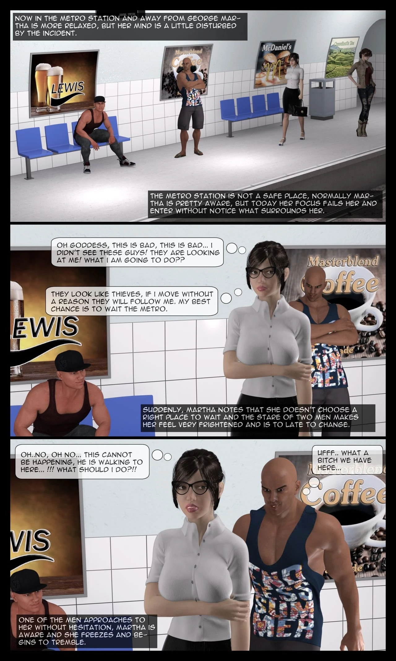 Martha's Tragedy Episode 1 porn comic picture 16