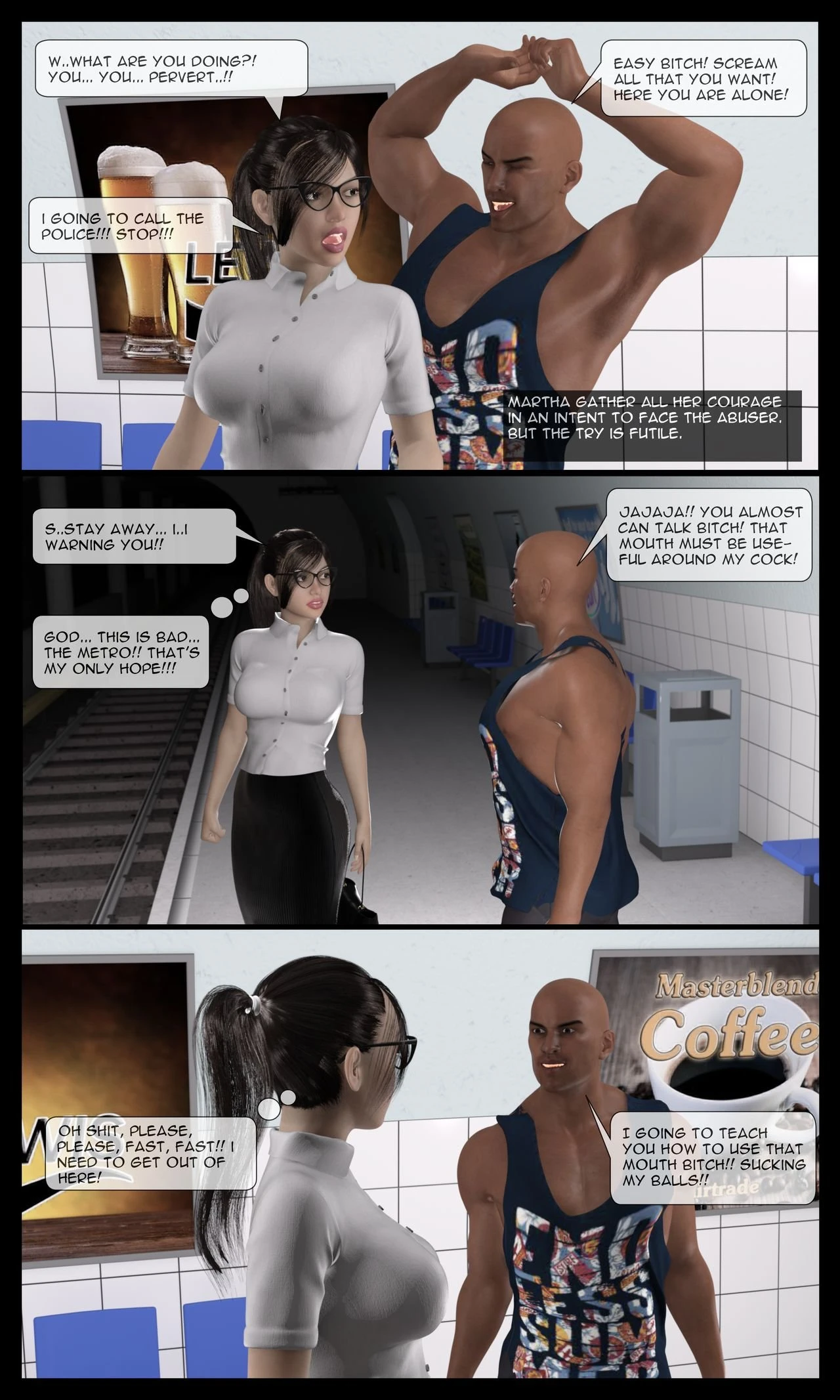 Martha's Tragedy Episode 1 porn comic picture 18