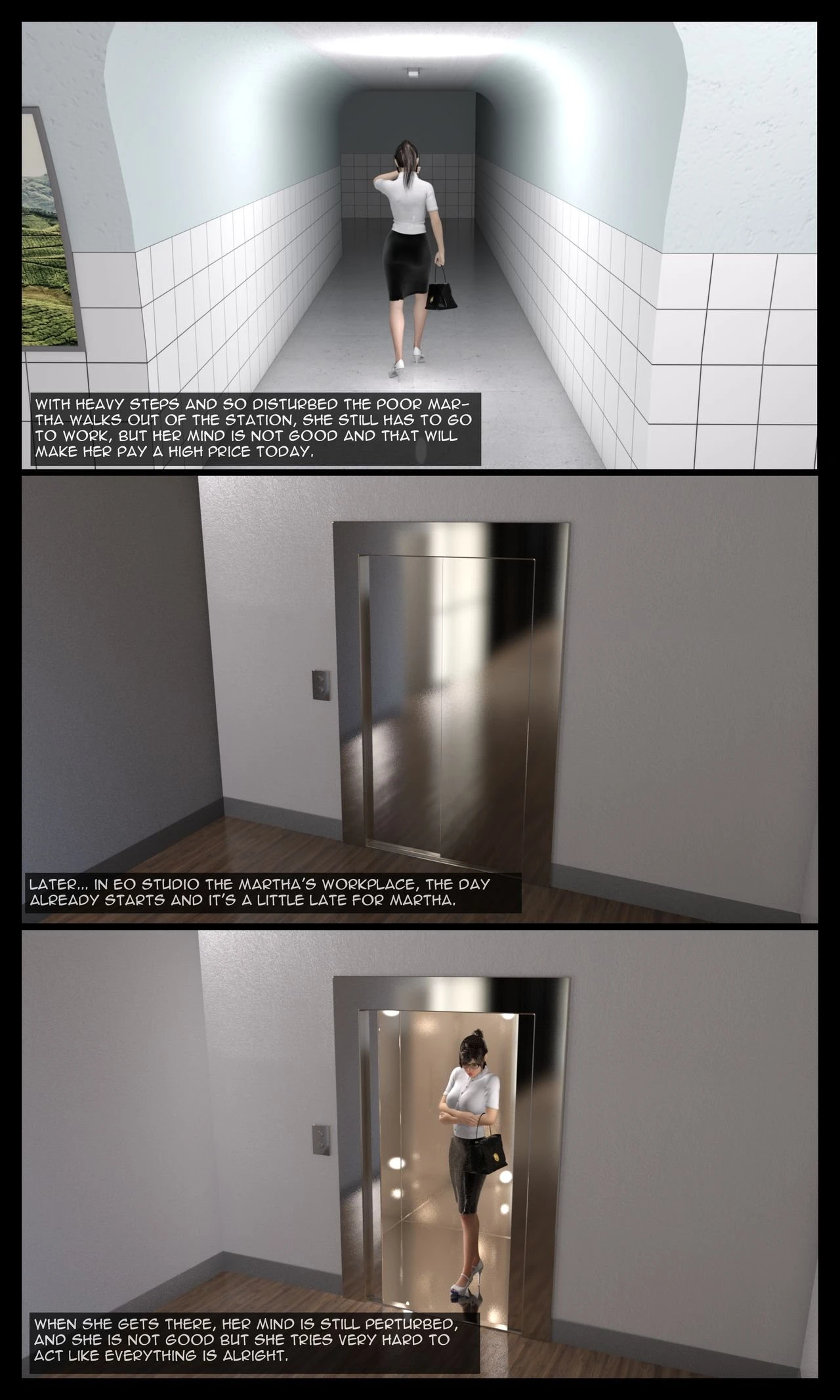 Martha's Tragedy Episode 1 porn comic picture 24