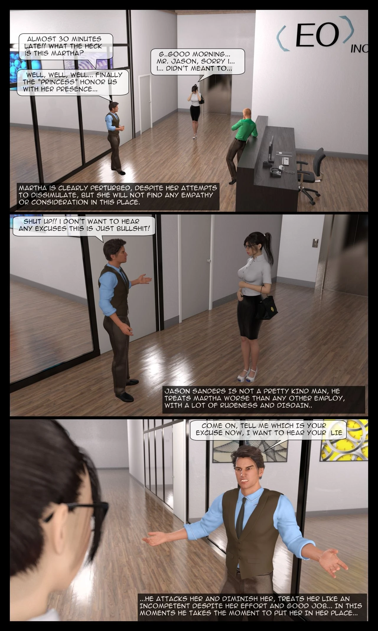 Martha's Tragedy Episode 1 porn comic picture 25