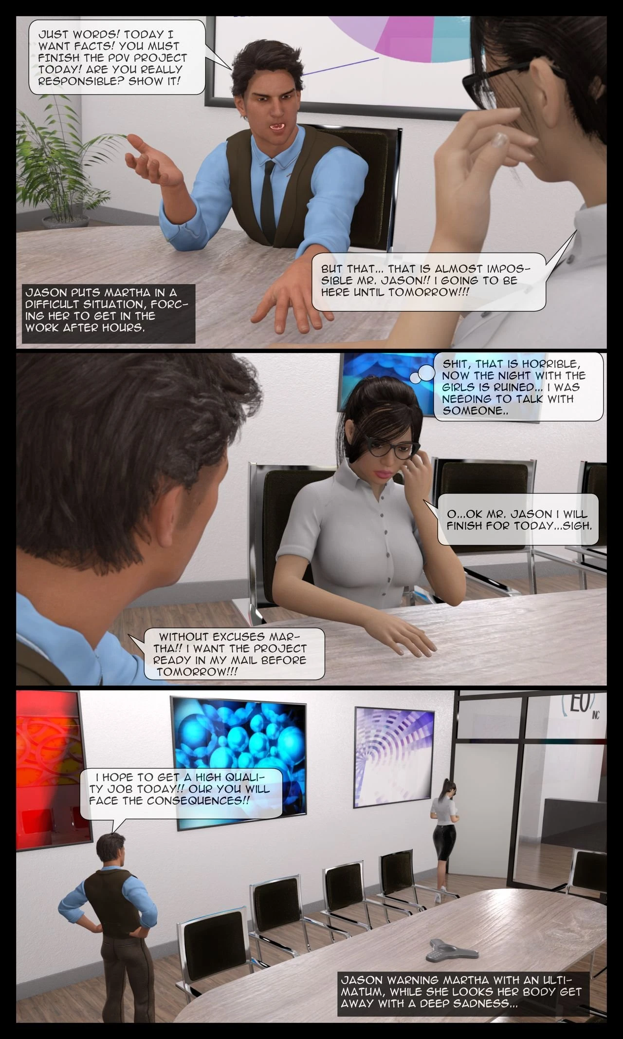 Martha's Tragedy Episode 1 porn comic picture 28