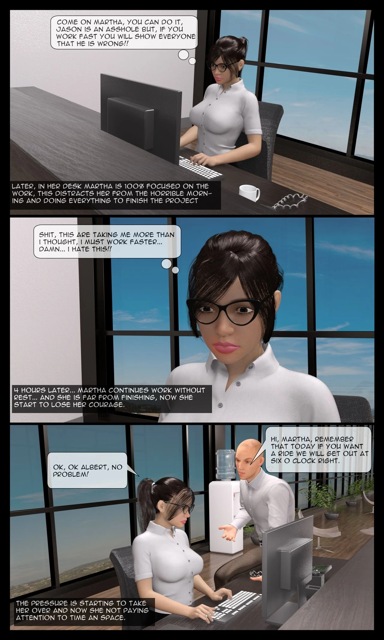 Martha's Tragedy Episode 1 porn comic picture 29