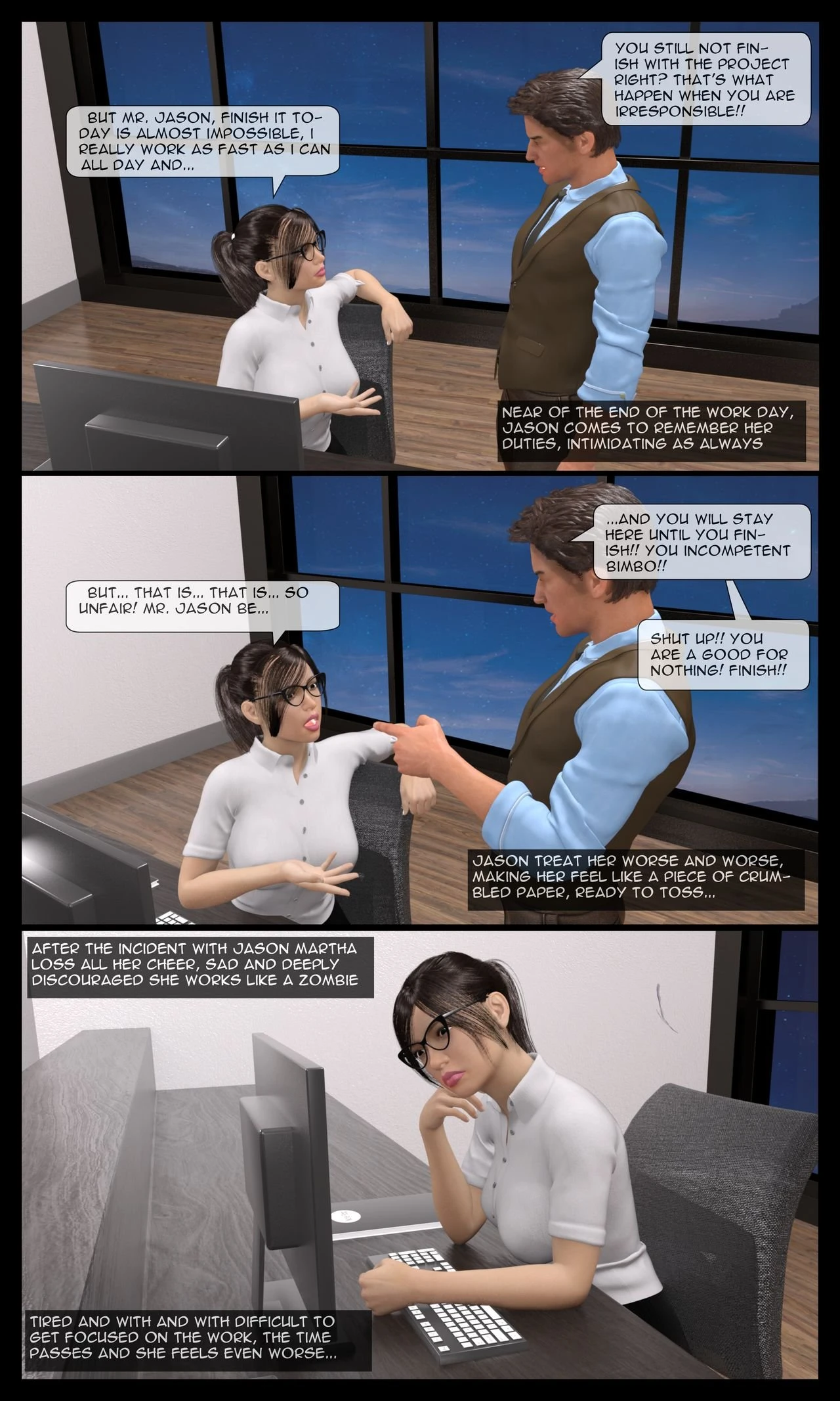 Martha's Tragedy Episode 1 porn comic picture 30