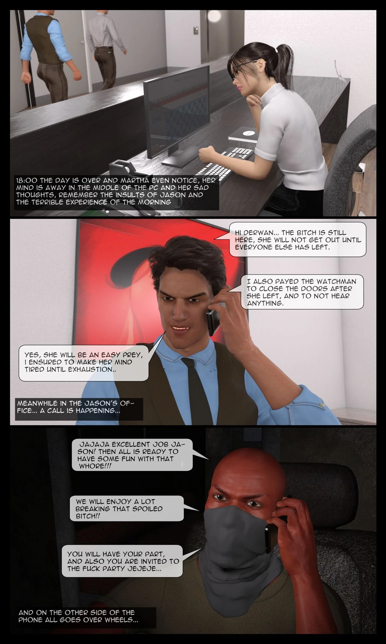 Martha's Tragedy Episode 1 porn comic picture 31