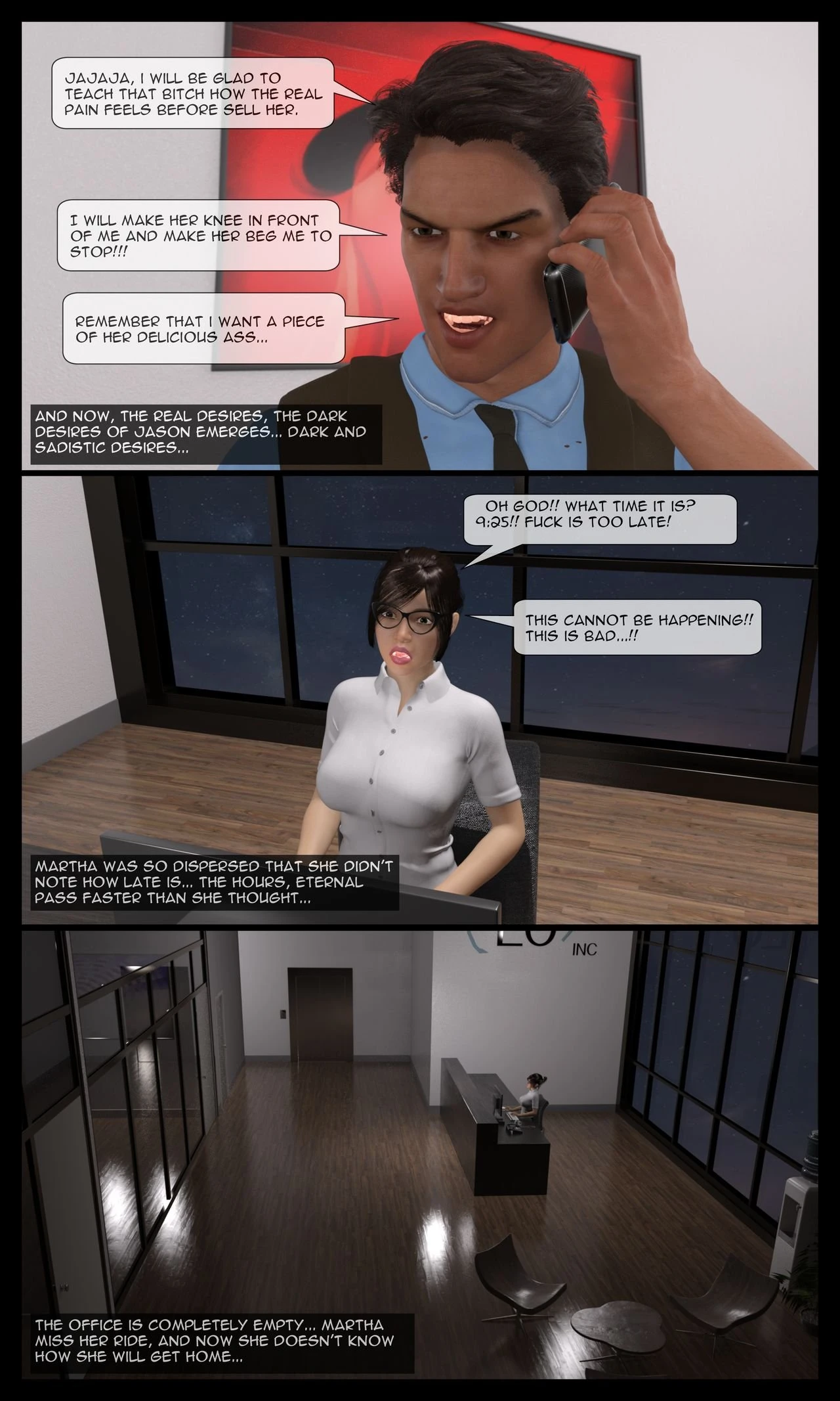 Martha's Tragedy Episode 1 porn comic picture 32