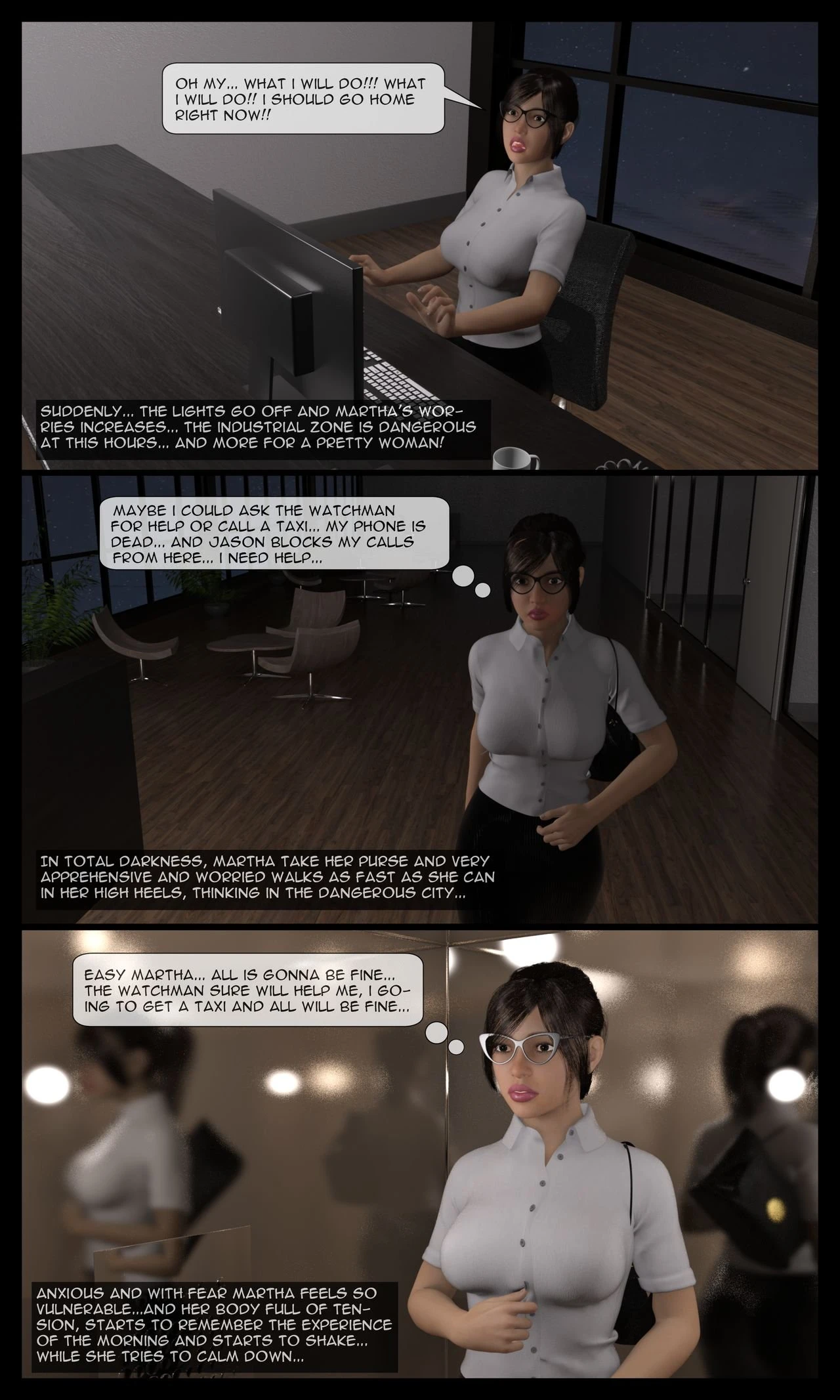 Martha's Tragedy Episode 1 porn comic picture 33