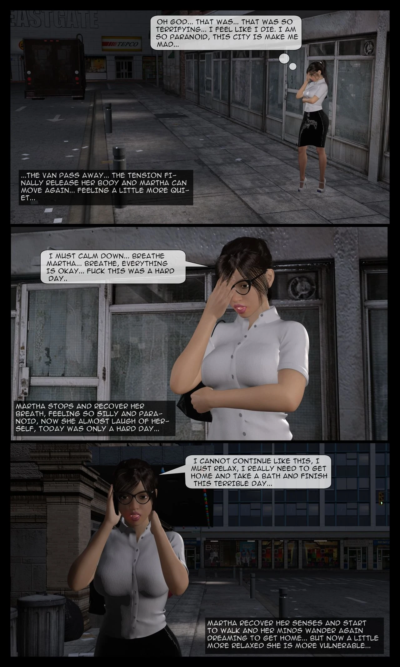 Martha's Tragedy Episode 1 porn comic picture 37