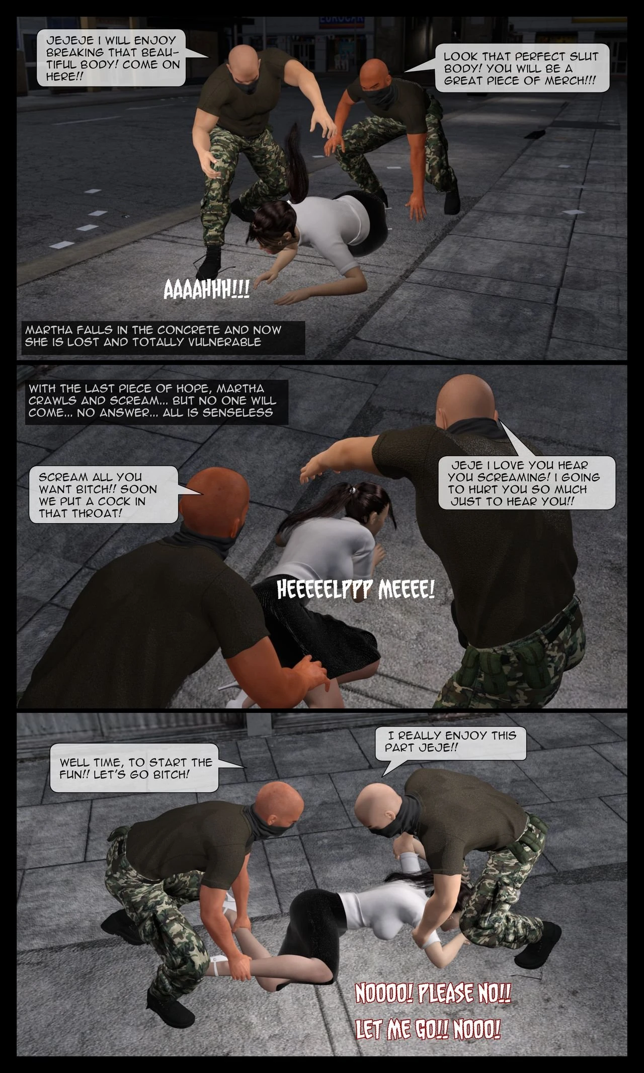 Martha's Tragedy Episode 1 porn comic picture 42