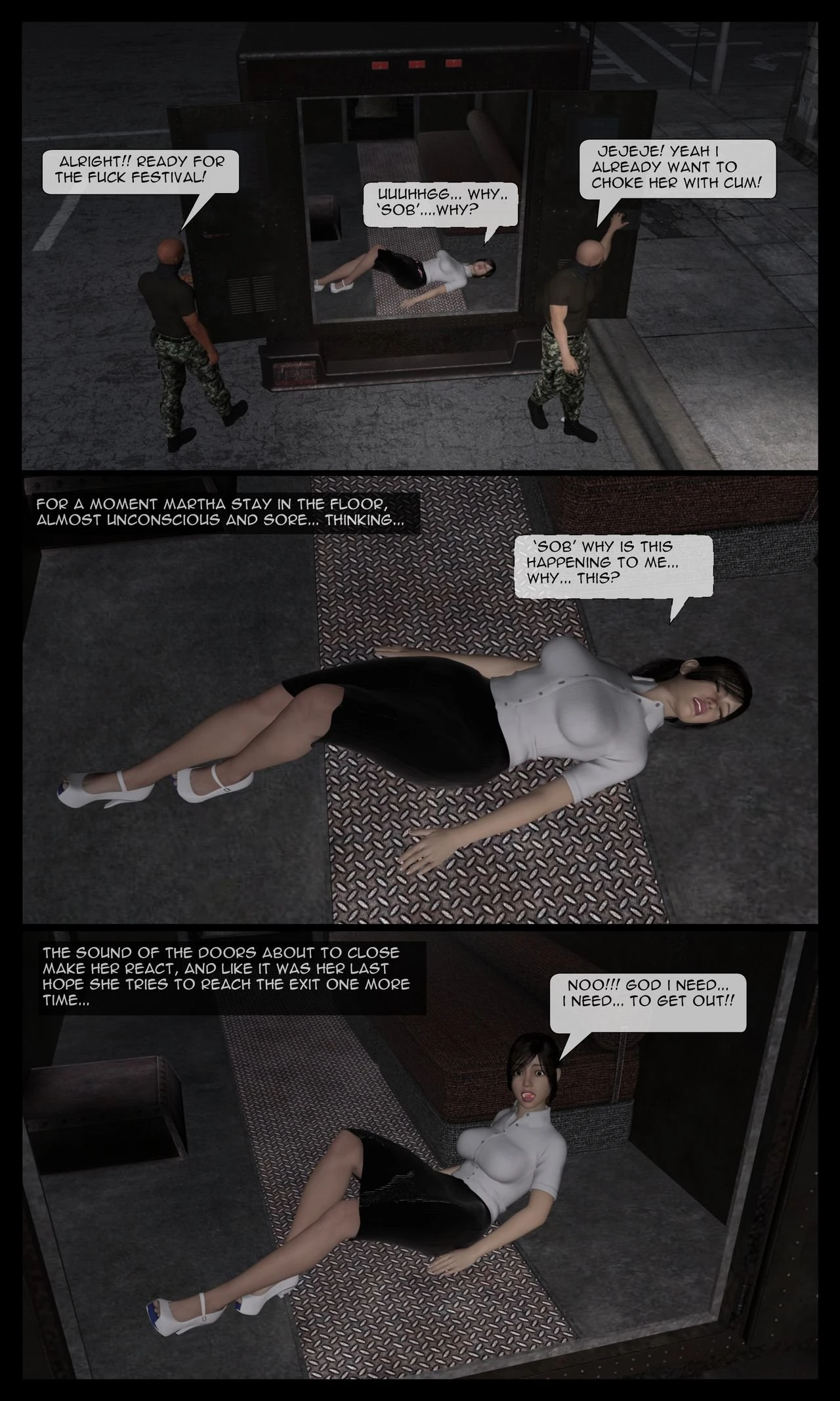 Martha's Tragedy Episode 1 porn comic picture 45