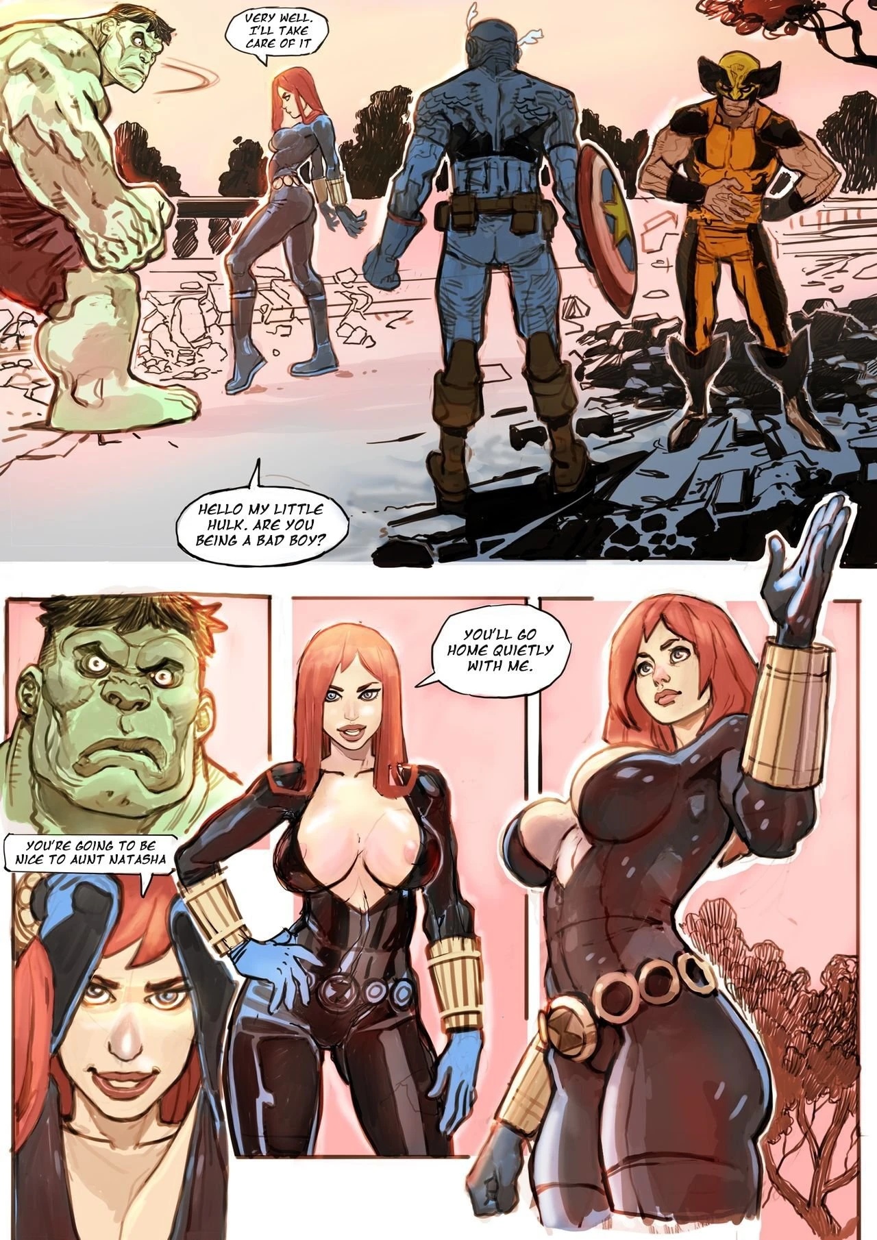 Marvel Story porn comic picture 11