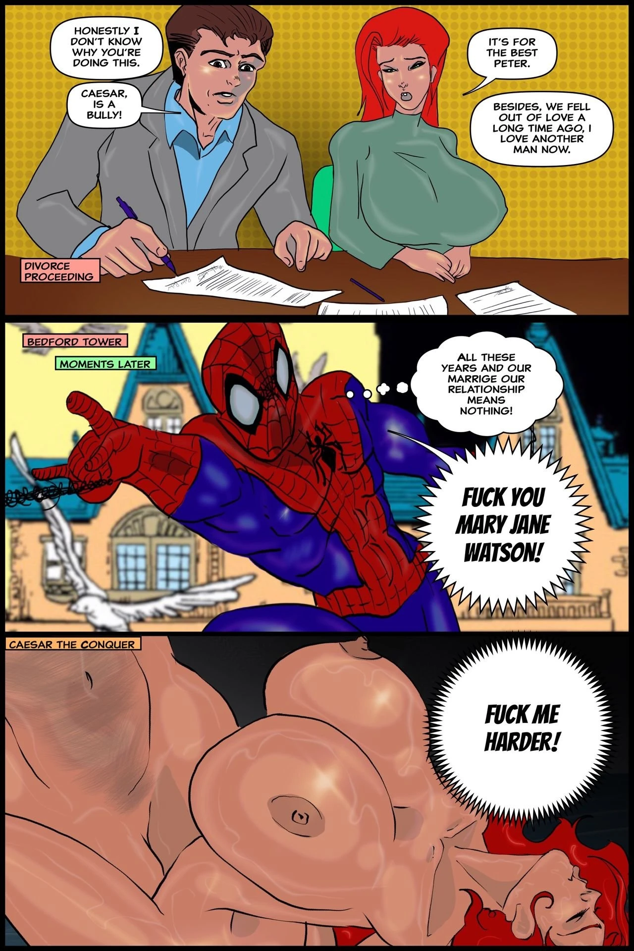 Mary Jane Watson in Caesar the Conquer porn comic picture 7