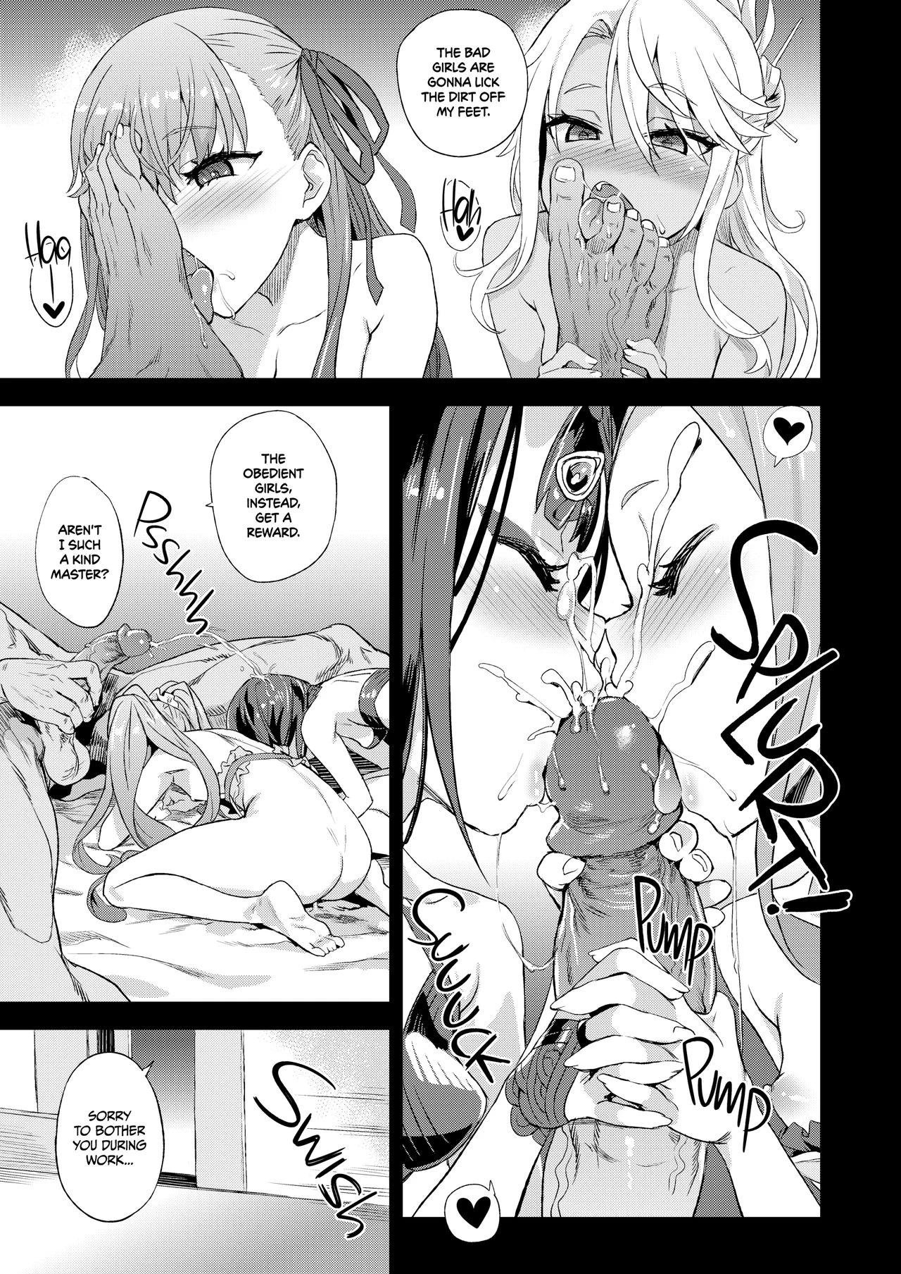 Master VS Short Slutty Servants porn comic picture 28