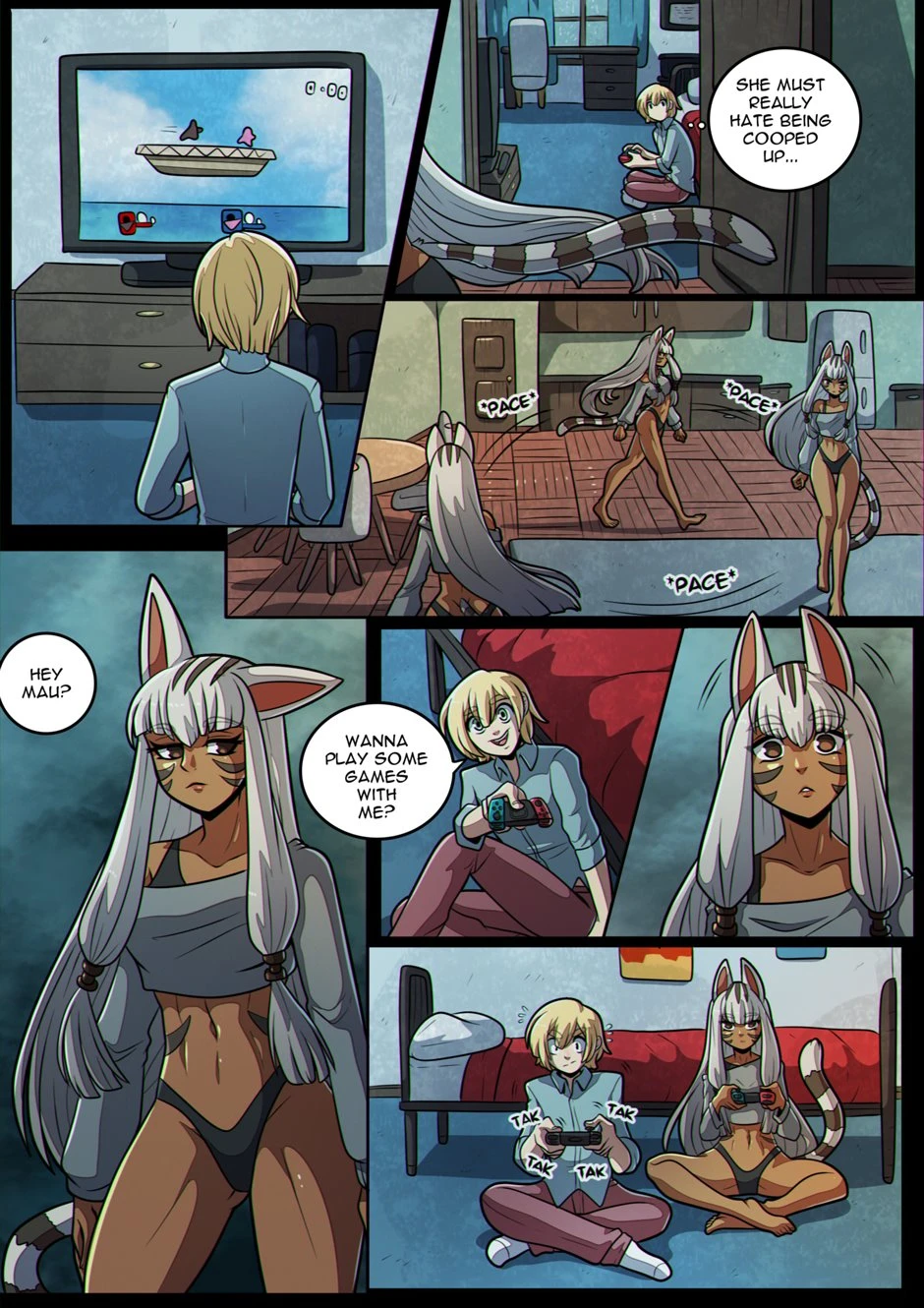 Mau is Restless porn comic picture 7