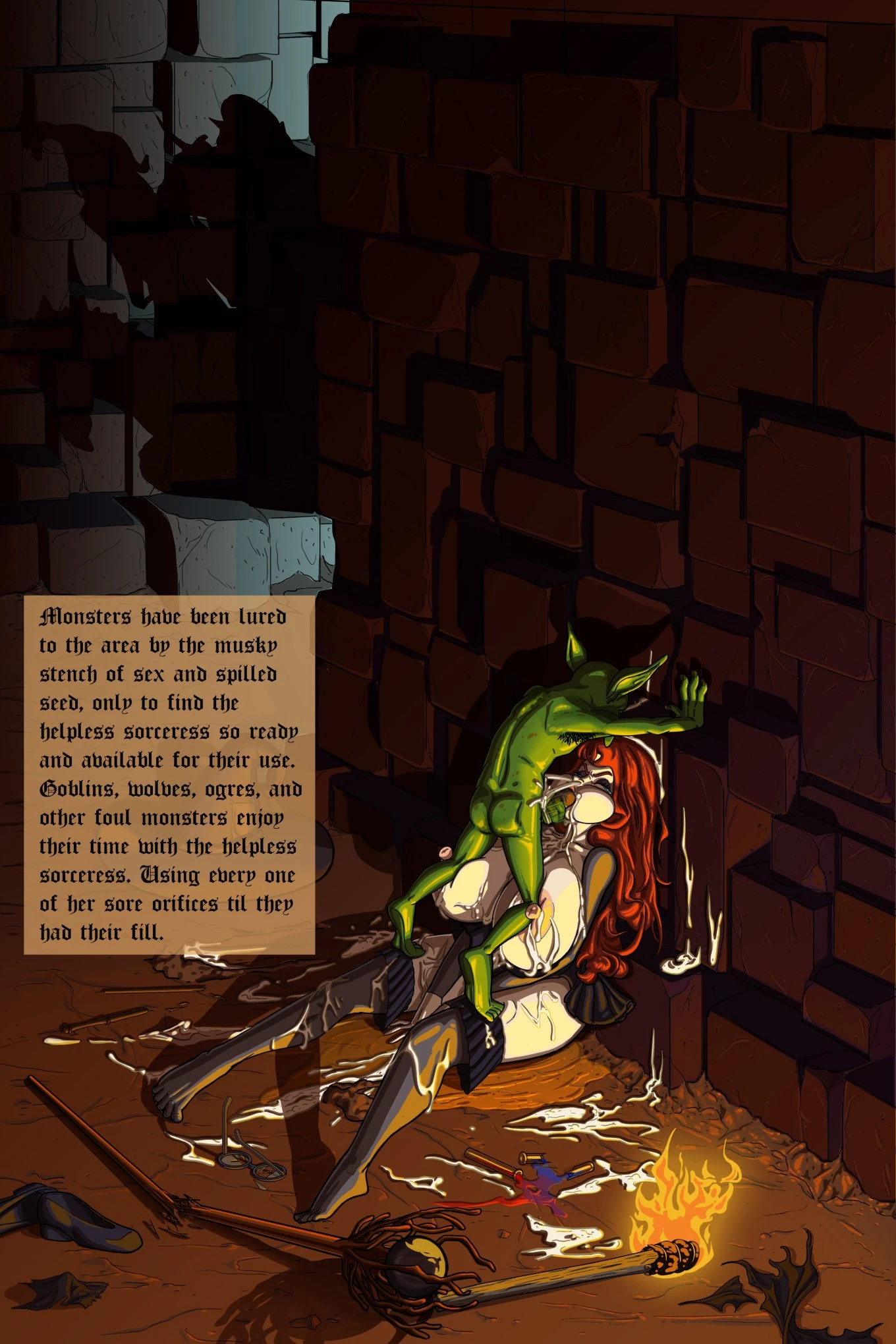 Mauled by the Minotaur porn comic picture 8