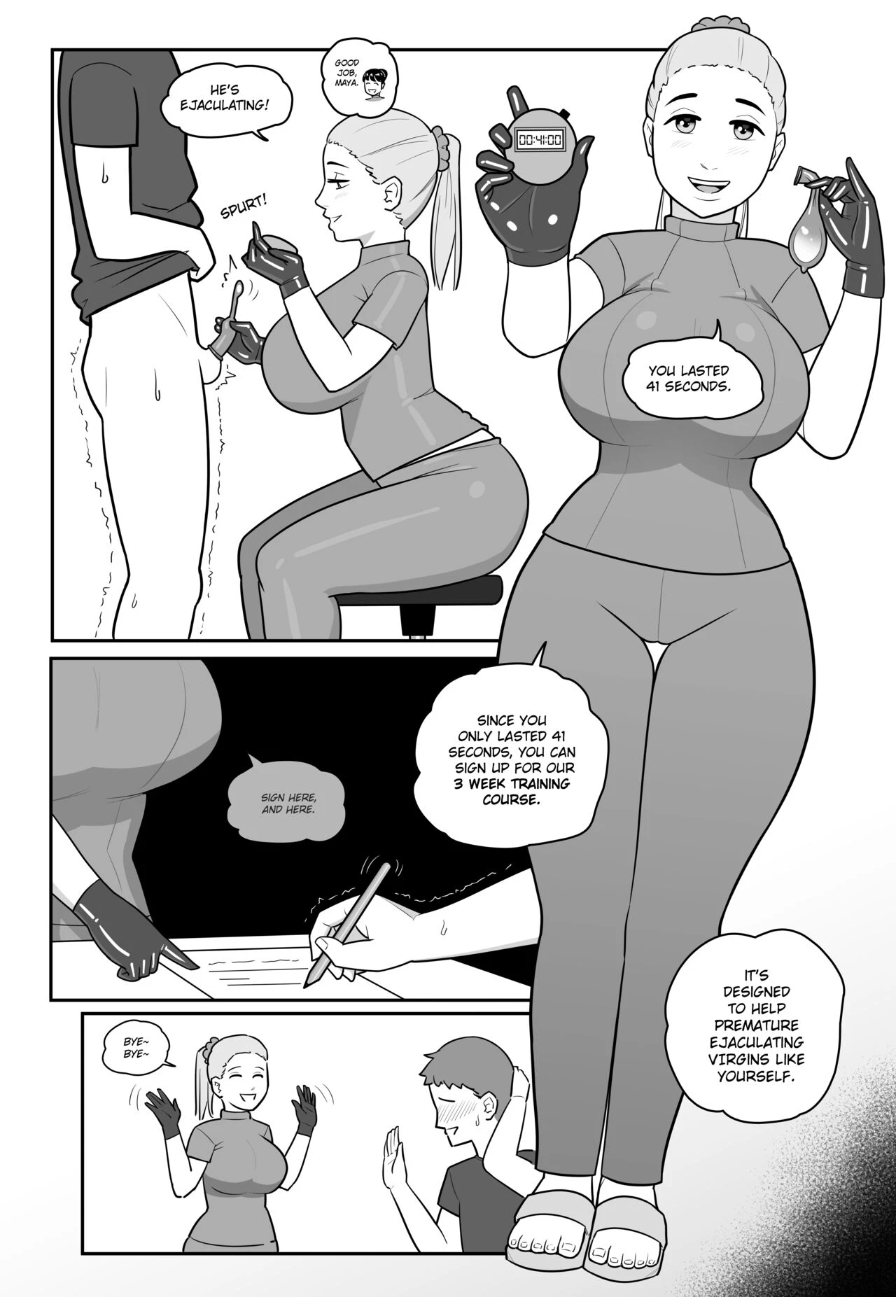 Maya's Virgin Training! porn comic picture 7