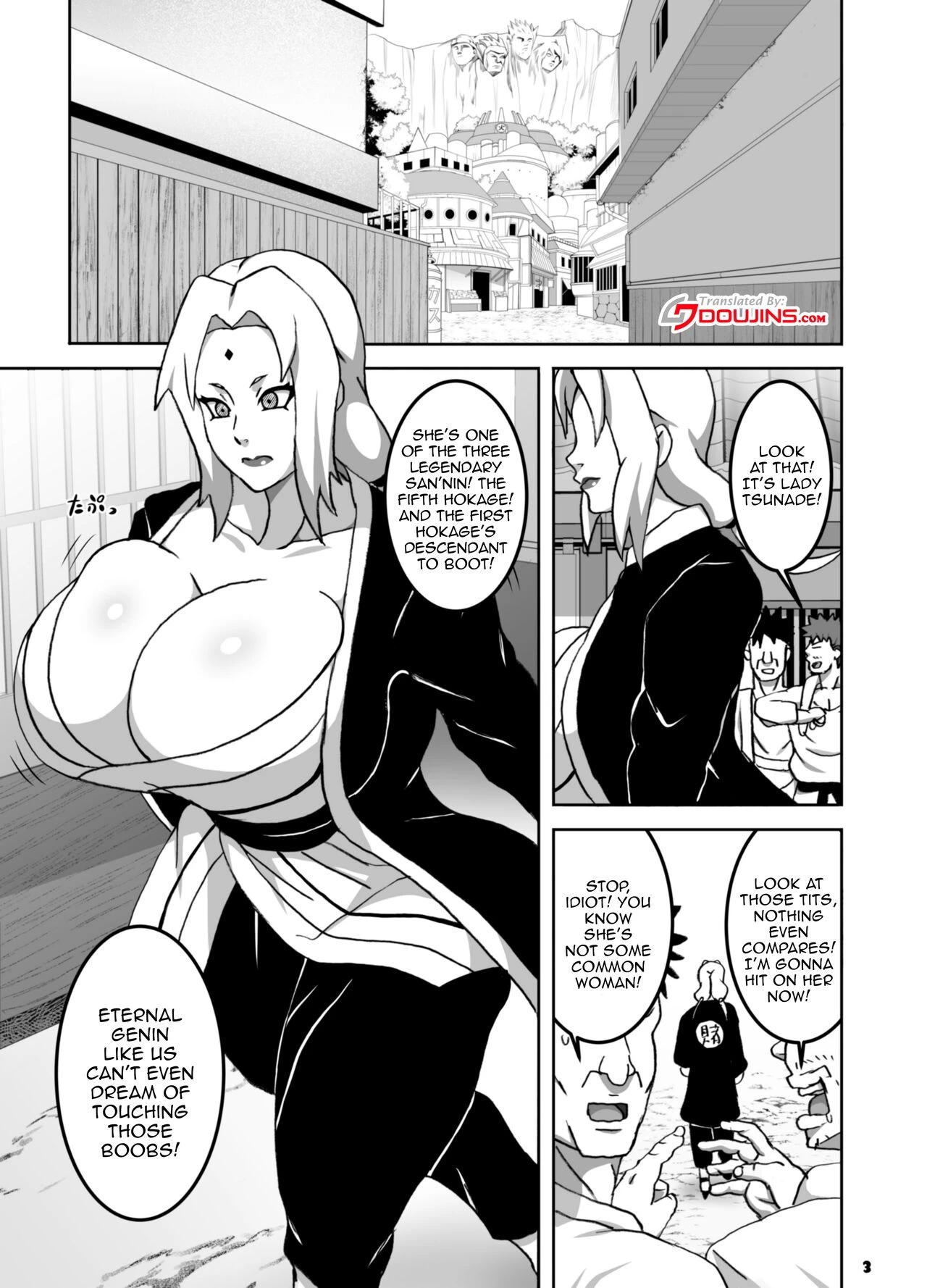 Melty Tsunade - Story About The Hokage's Hardships Caused By a Love Drug | ToroTsuna Hokage Horegusuri no Nan no Maki porn comic picture 4