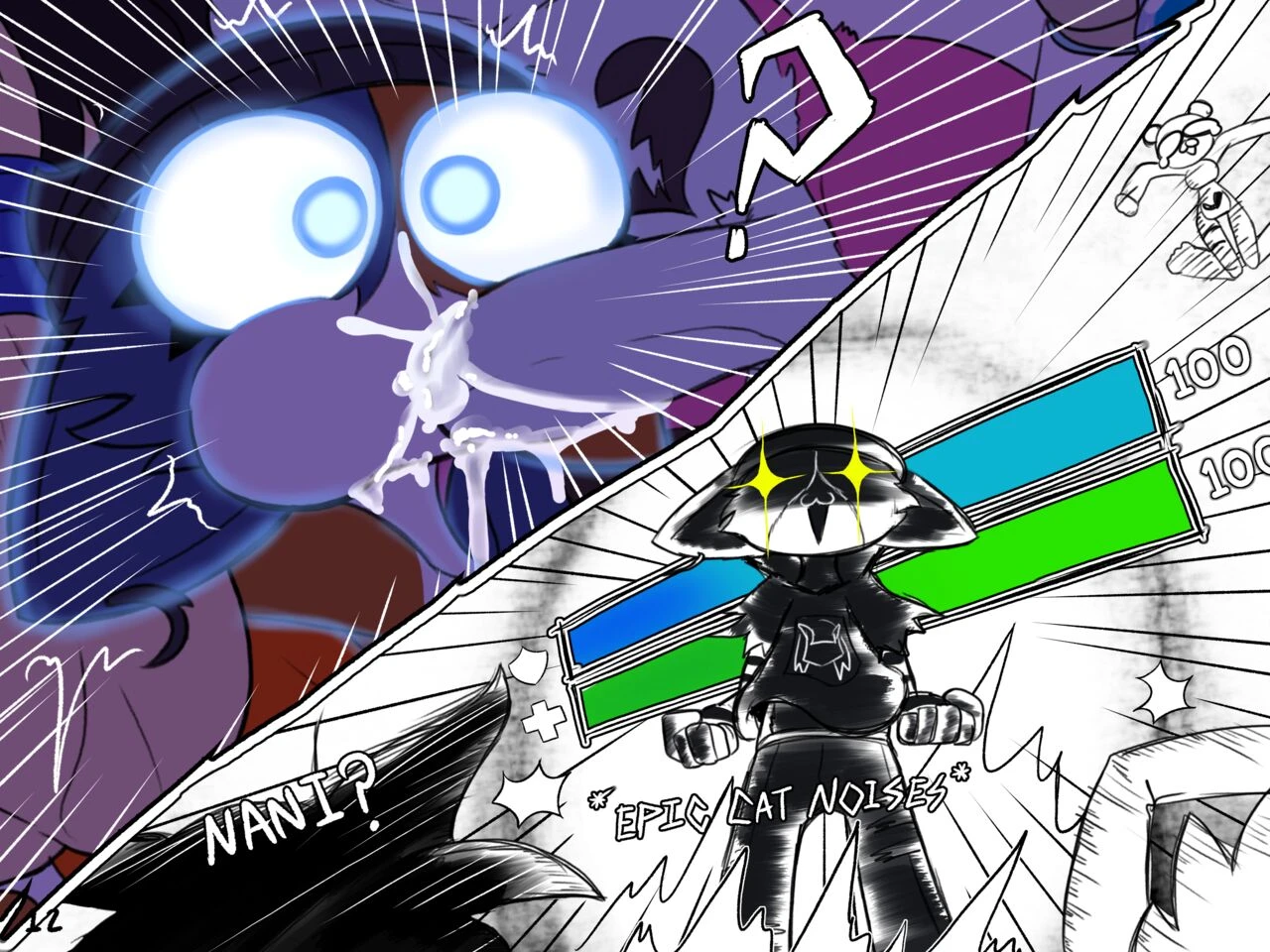 Meowskull vs the Tryhards porn comic picture 13