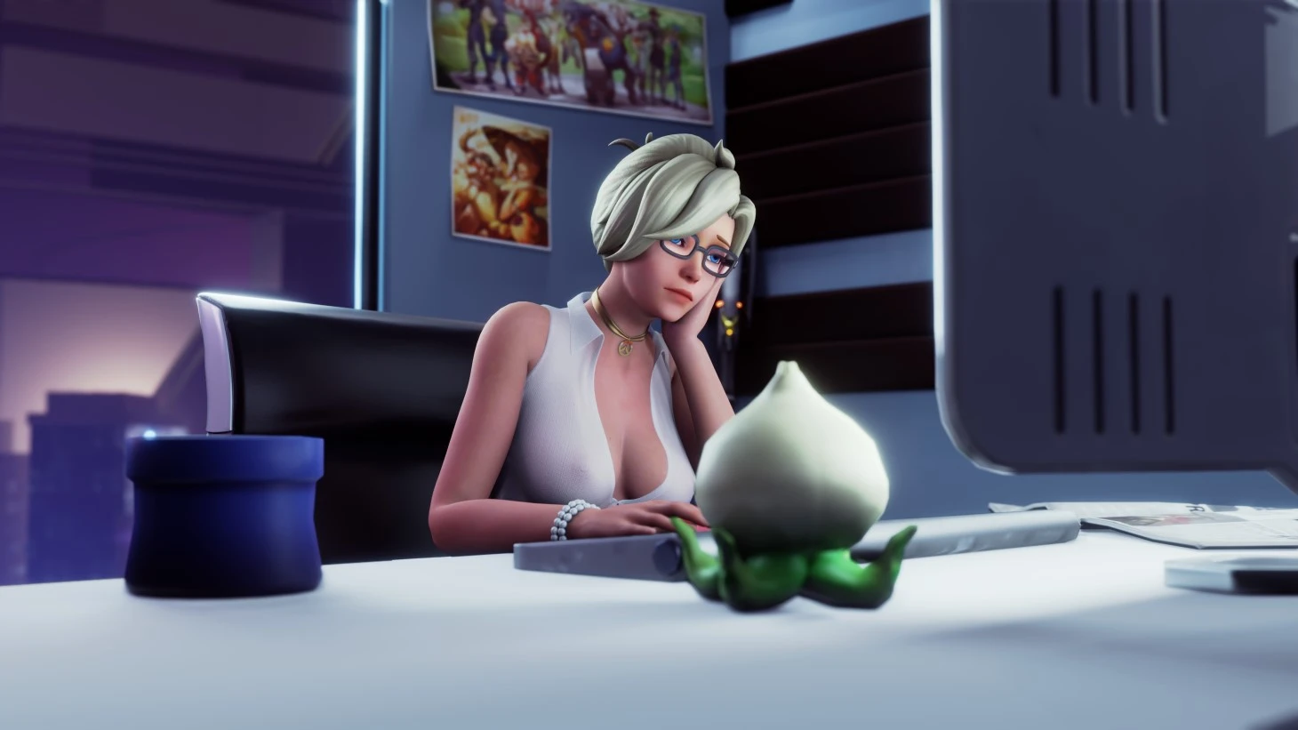 Mercy Stress Relief porn comic picture 4