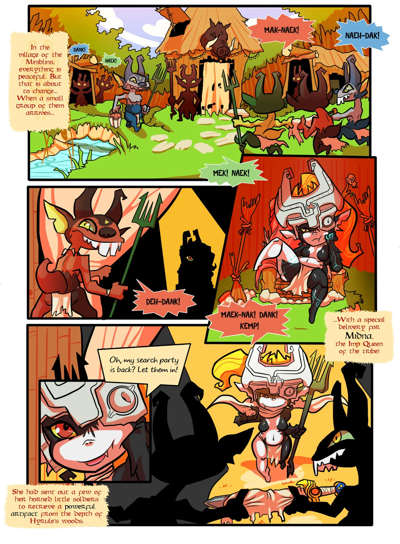 Midna, Queen of the Miniblins porn comic picture 2