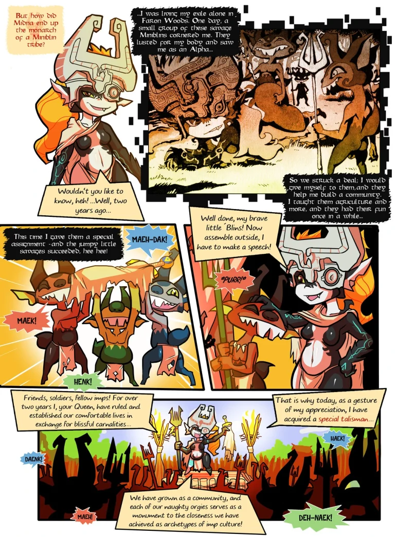 Midna, Queen of the Miniblins porn comic picture 3
