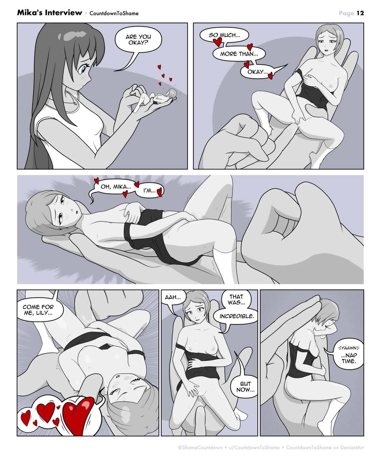 Mika's Interview porn comic picture 12