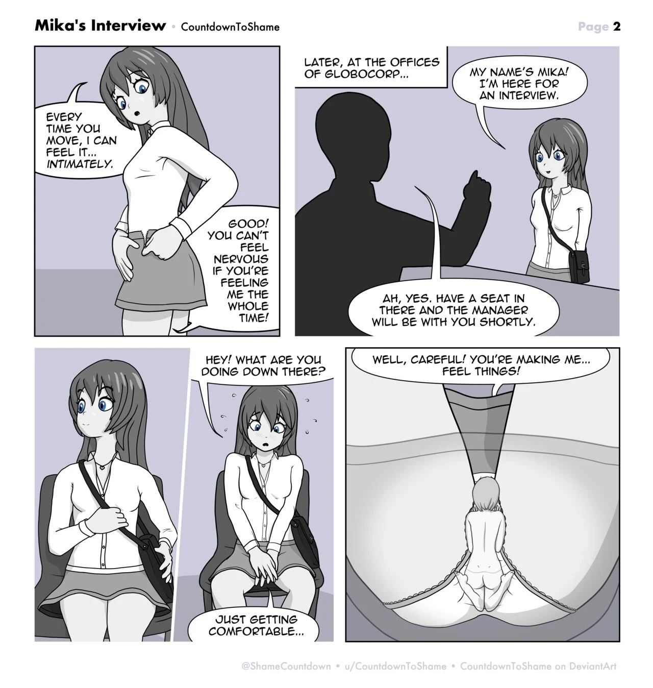 Mika's Interview porn comic picture 2