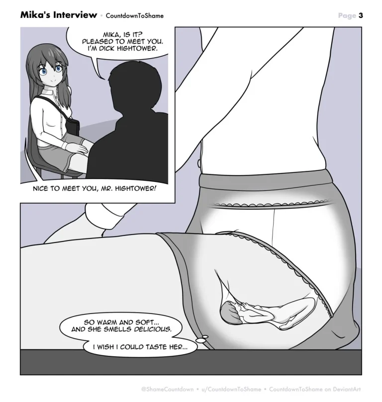 Mika's Interview porn comic picture 3