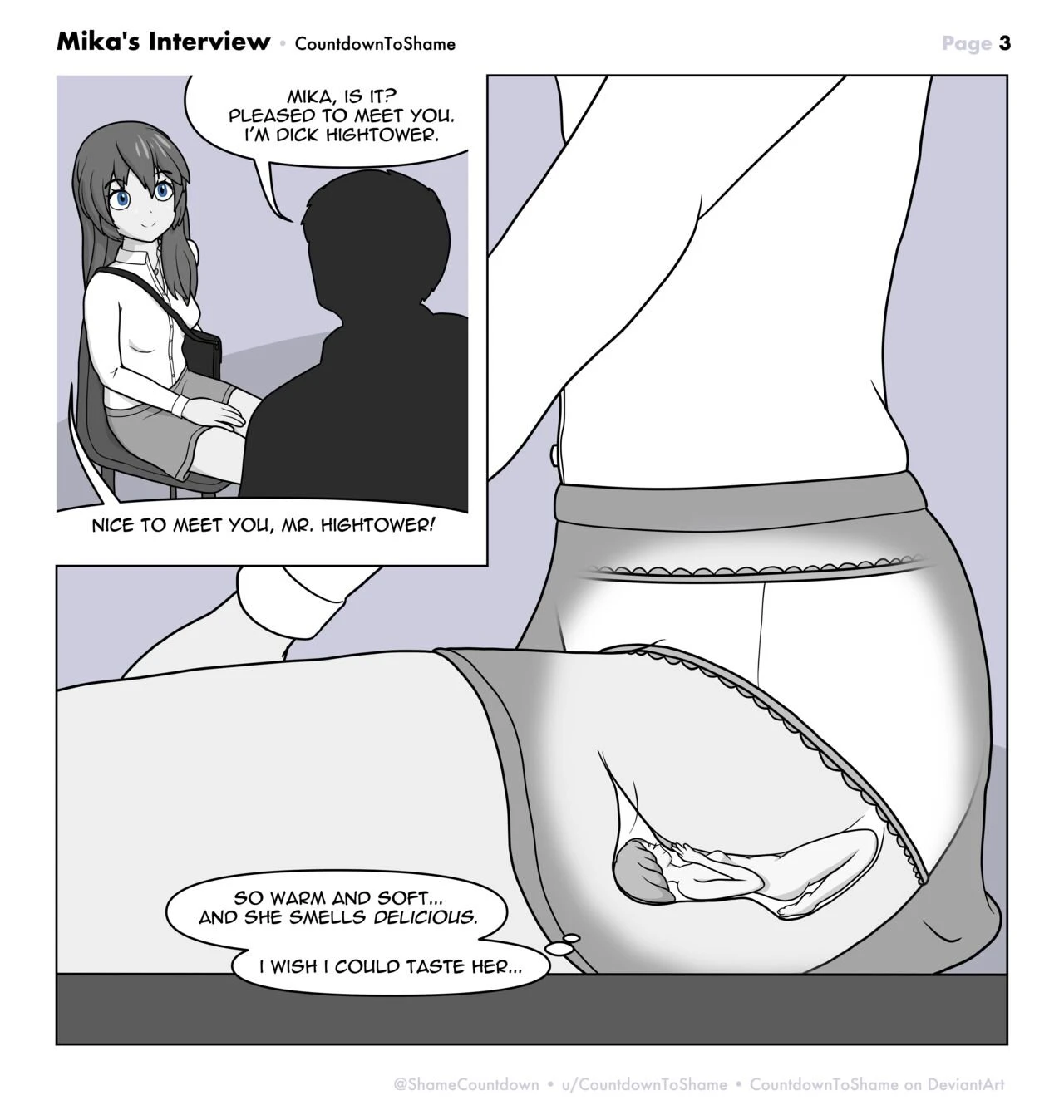 Mika's Interview porn comic picture 3