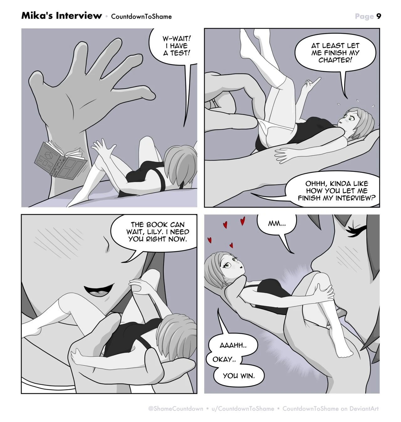 Mika's Interview porn comic picture 9