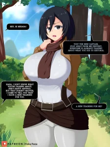Mikasa porn comic picture 1
